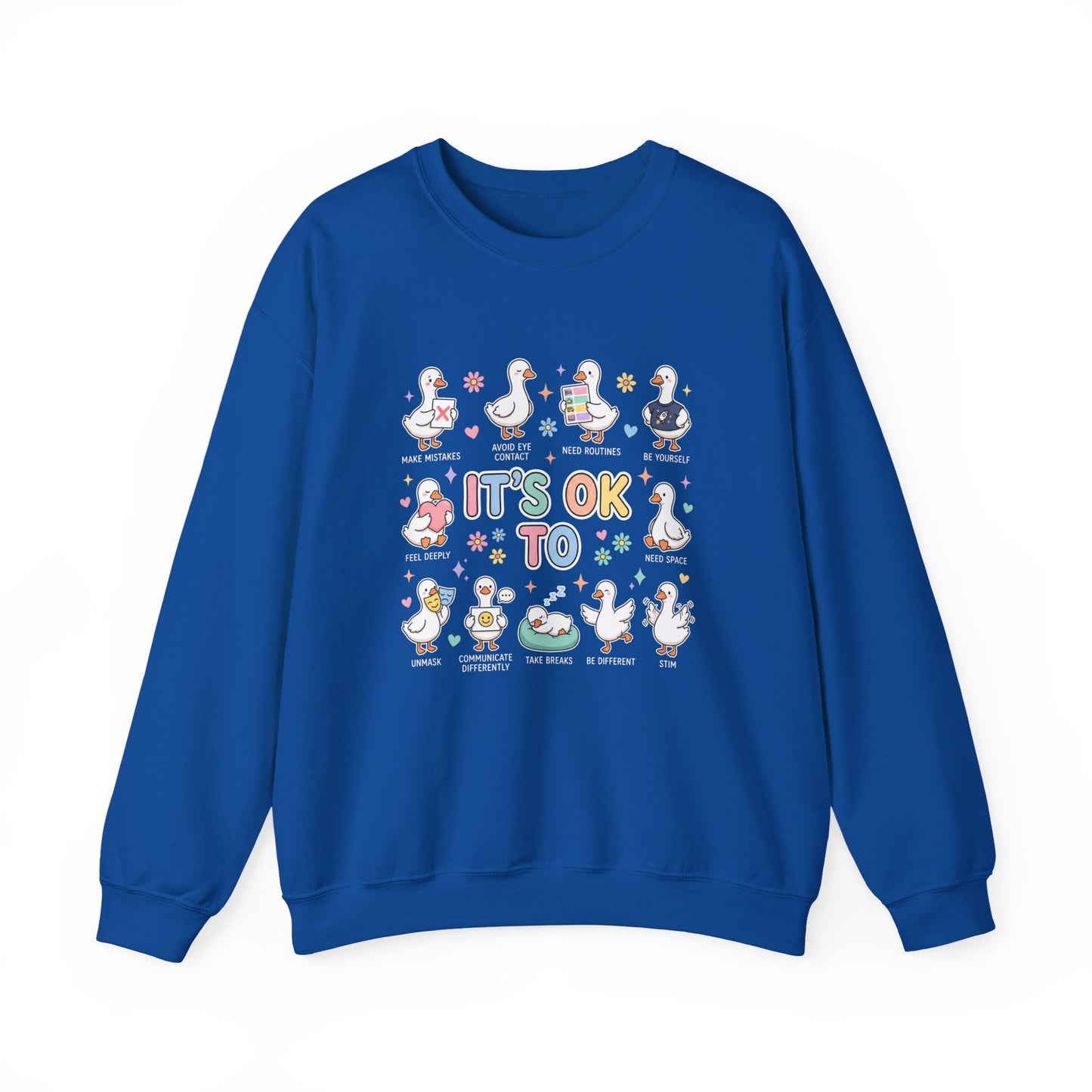 It’s OK To Sweatshirt | Inclusive Support Graphic Crewneck