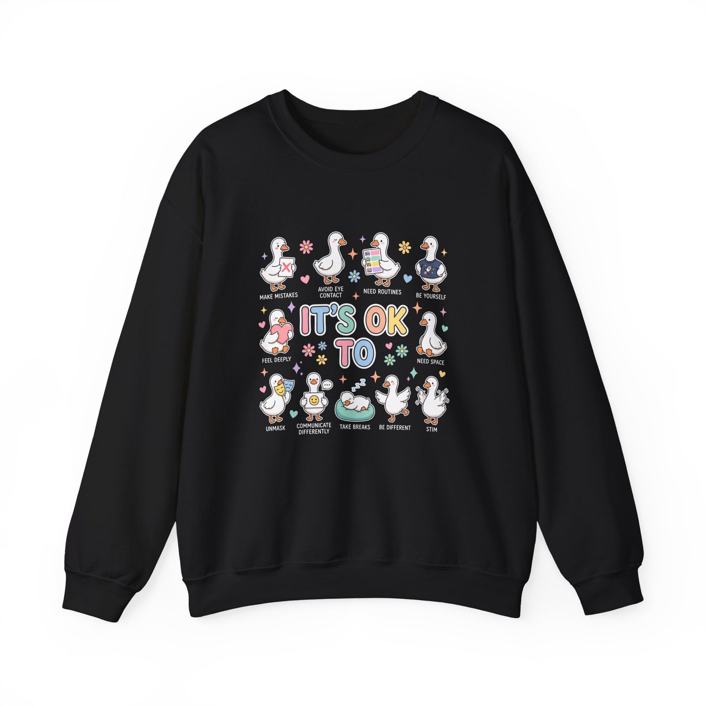 It’s OK To Sweatshirt | Inclusive Support Graphic Crewneck