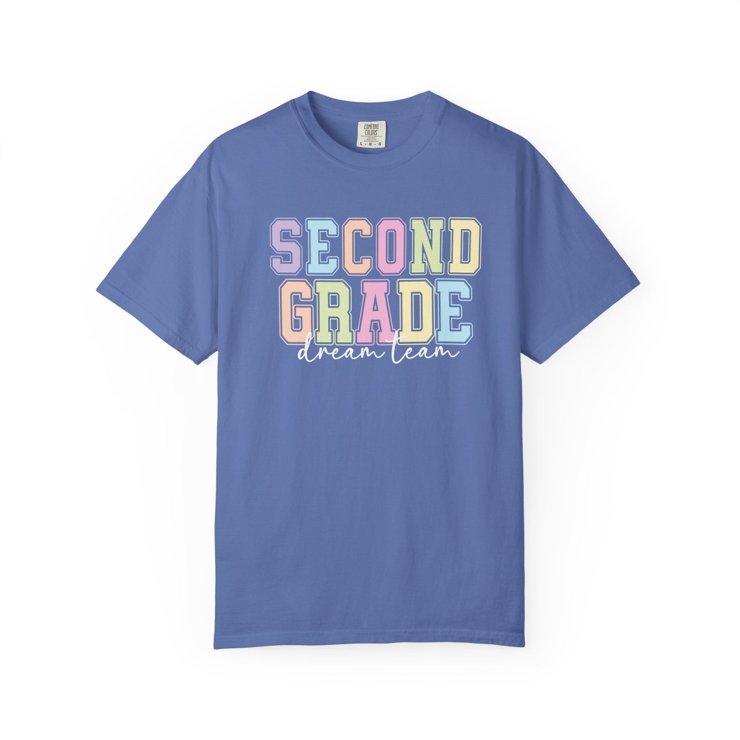 Second Grade Dream Team Comfort Colors® Teacher Shirt | Grade Level Teacher T-Shirt