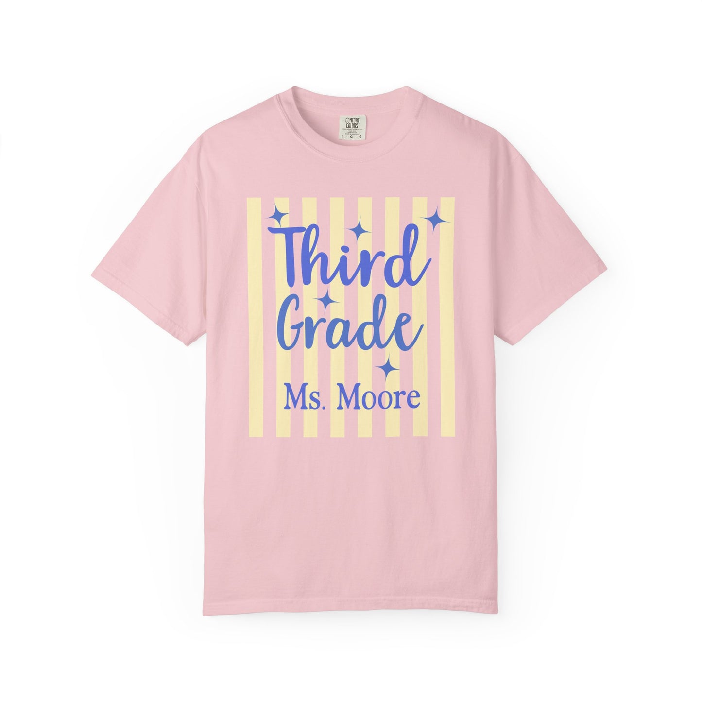 Personalized Third Grade Teacher Shirt | Custom Matching Third Grade Teacher Comfort Colors T-Shirt