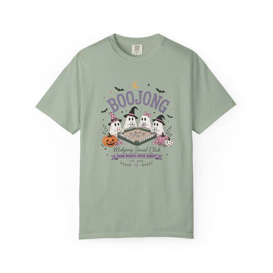 Cute Halloween Mahjong T-Shirt | Comfort Colors Ghost Mahjong Tee