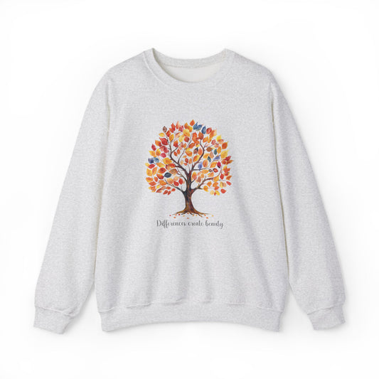 Fall Tree of Belonging Sweatshirt | Gildan Heavy Blend Crewneck