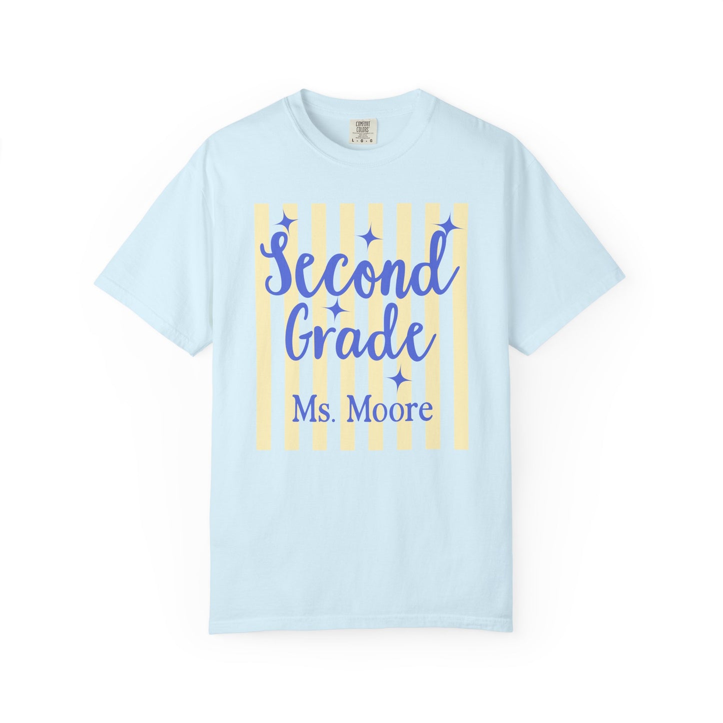 Personalized Second Grade Teacher Shirt | Custom Matching Second Grade Teacher Comfort Colors T-Shirt