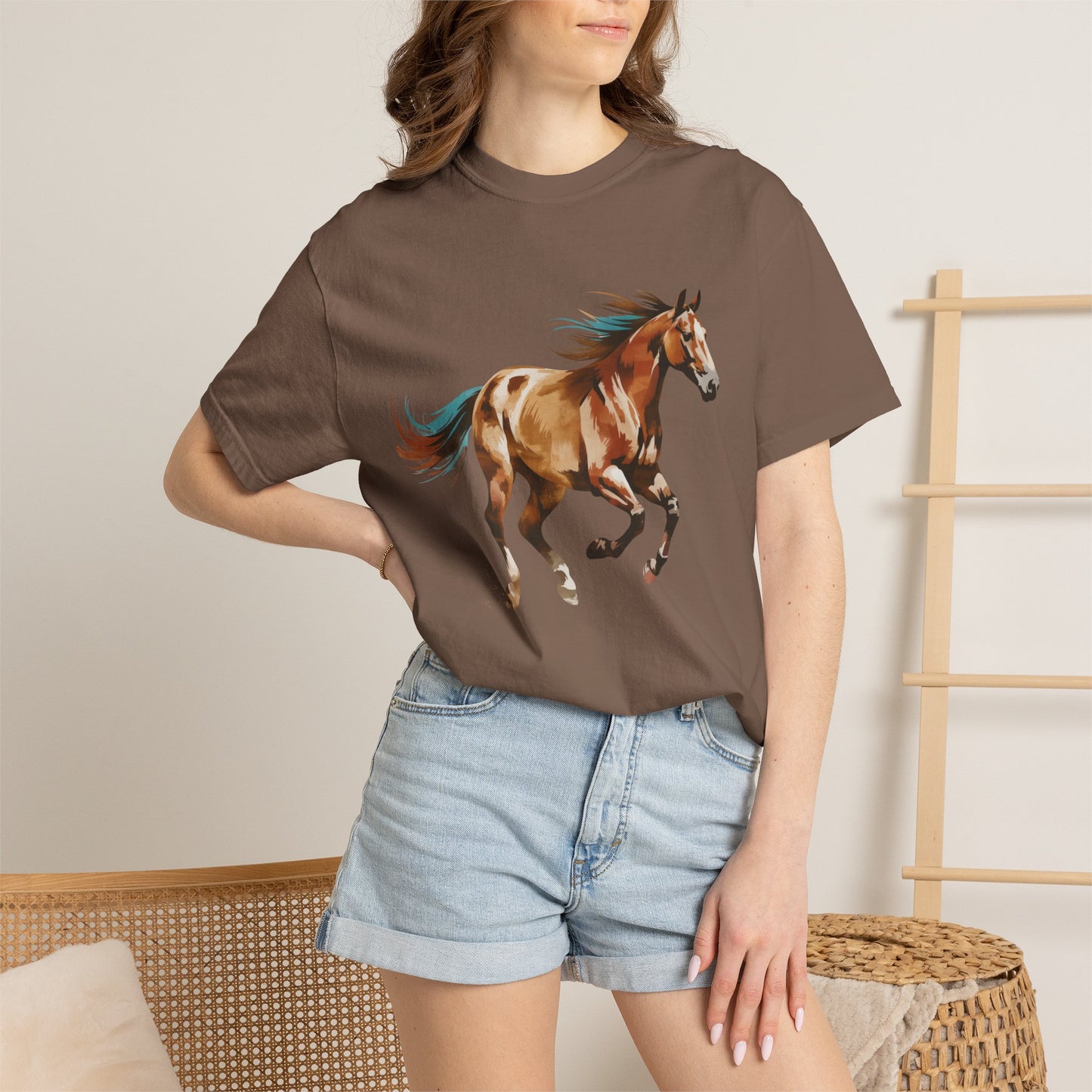 Painted  Western Horse Graphic Shirt