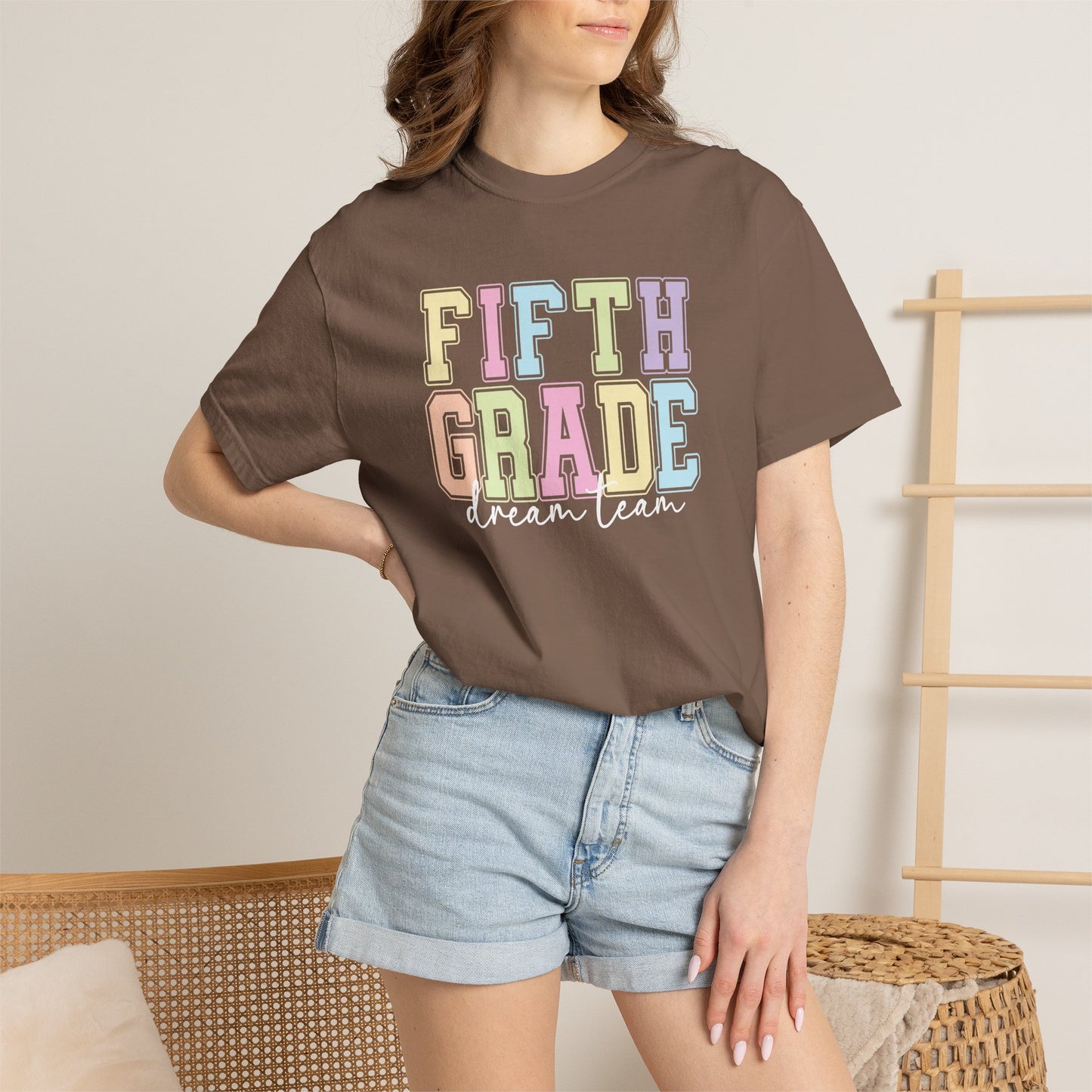 Fifth Grade Dream Team Comfort Colors® Teacher Shirt | Grade Level Teacher T-Shirt