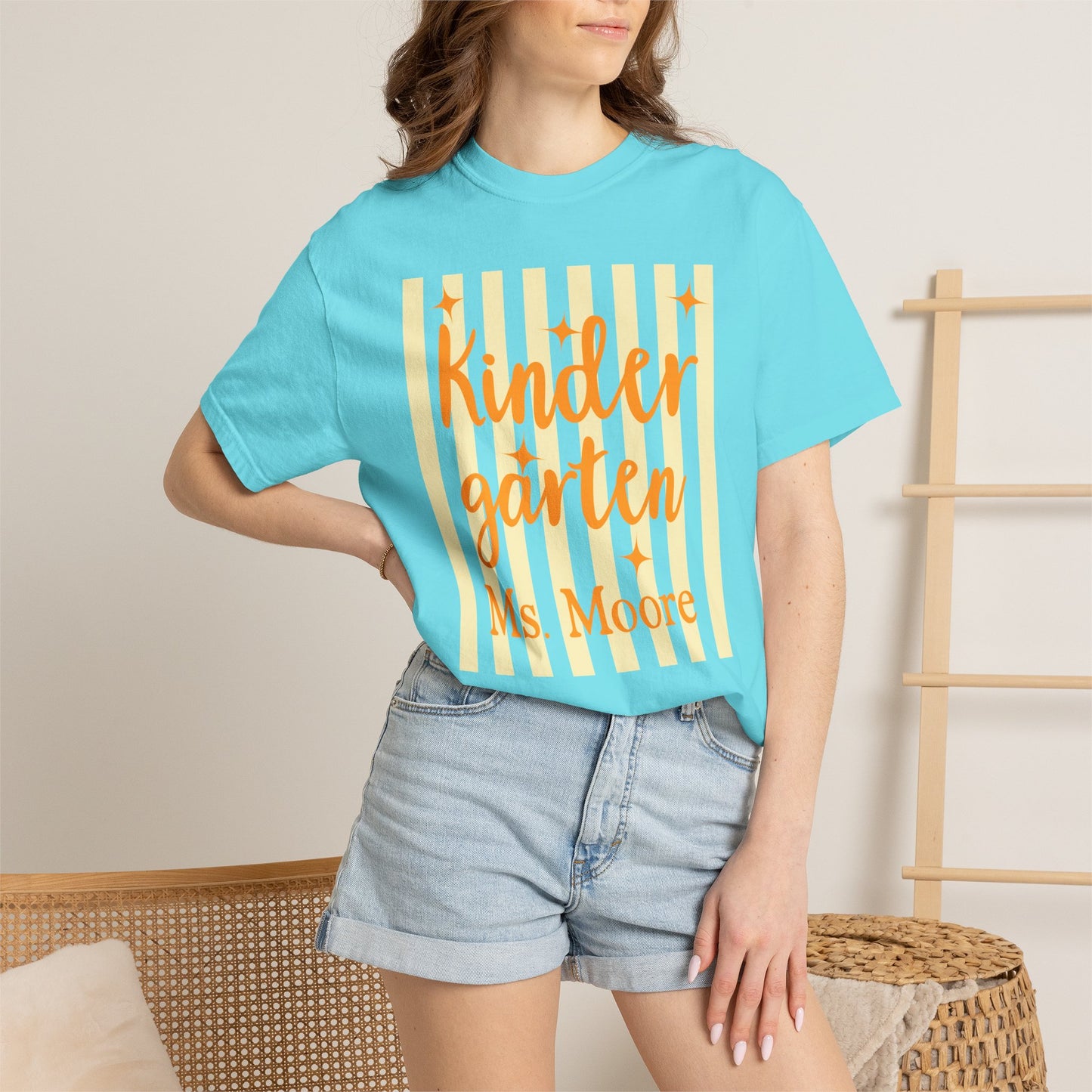 Personalized Kindergarten Teacher Shirt | Custom Matching Kindergarten Teacher Comfort Colors T-Shirt