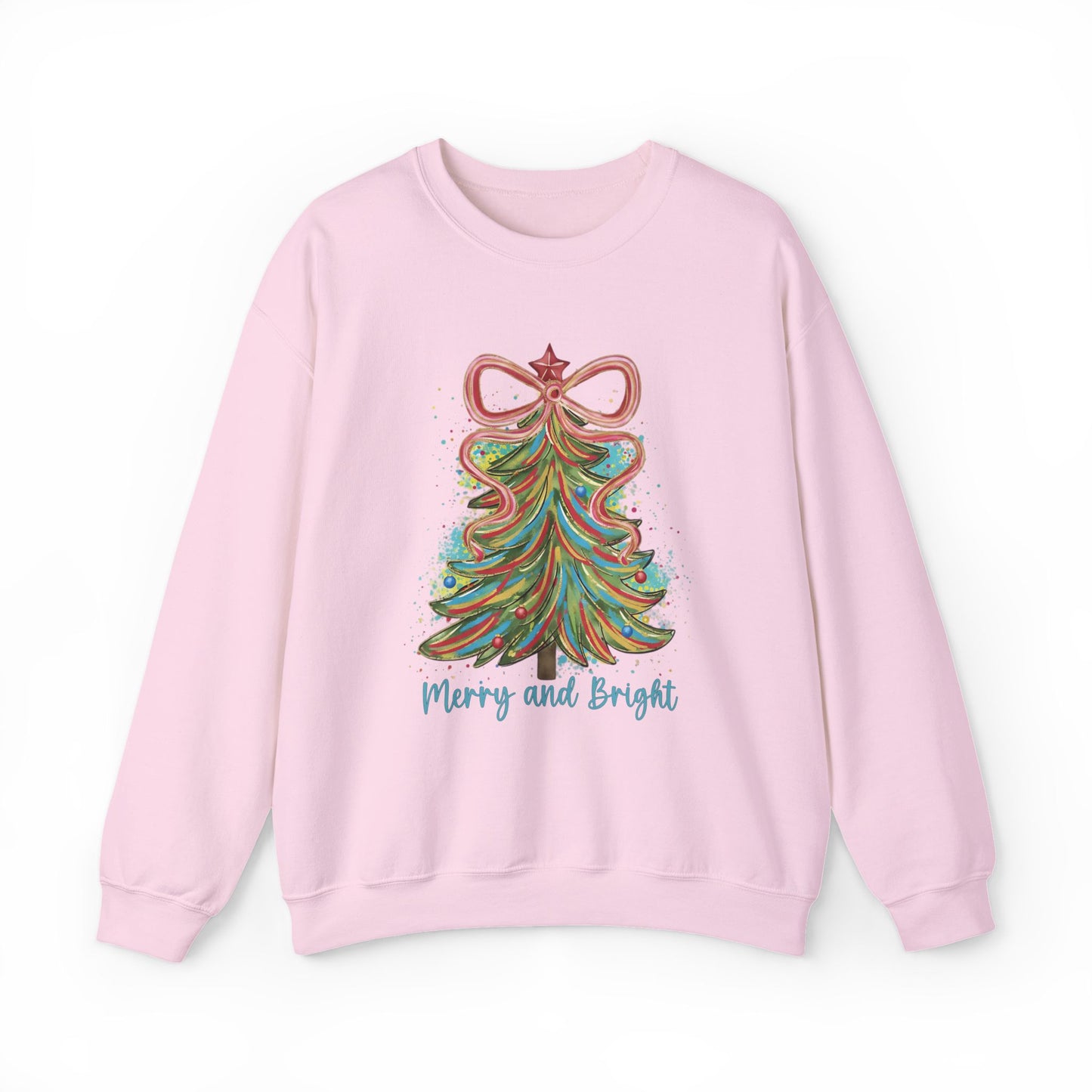 Merry and Bright Christmas Sweatshirt | Festive Holiday Crewneck