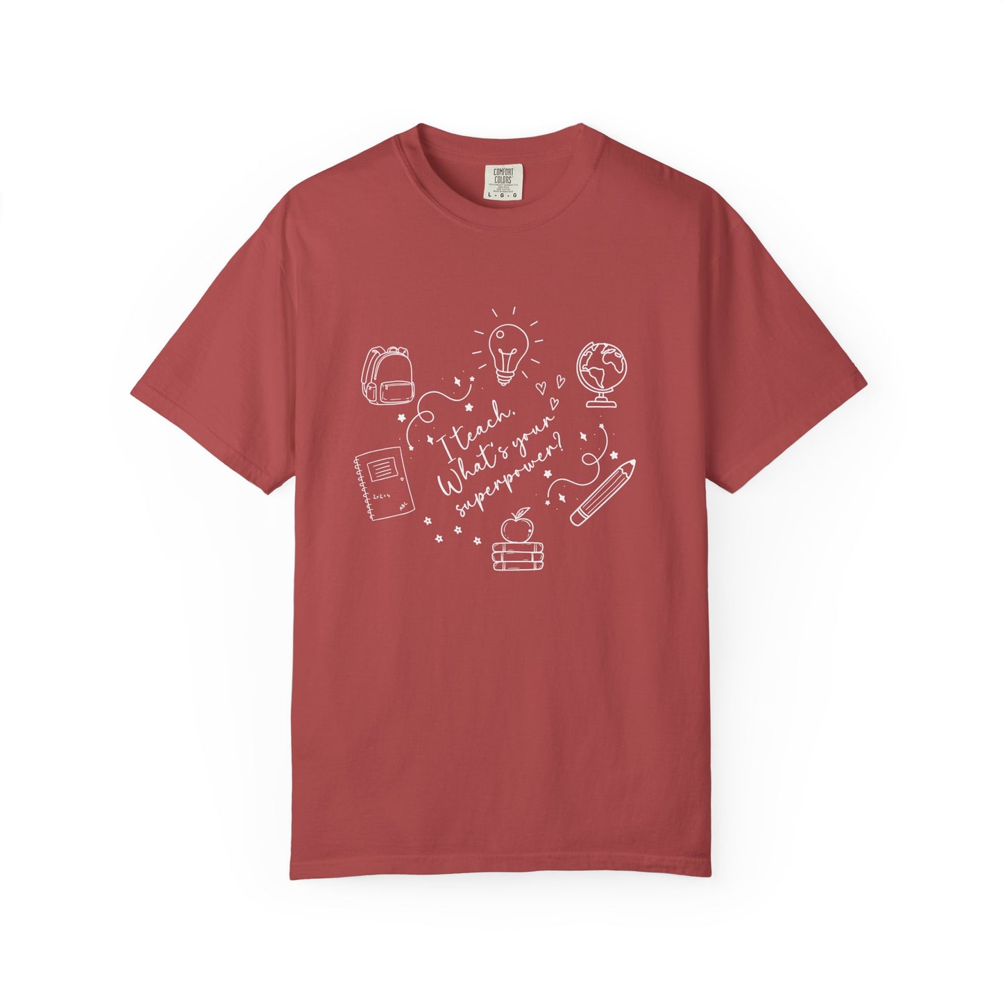 Superpower Teacher Shirt | Comfort Colors Teacher T-Shirt