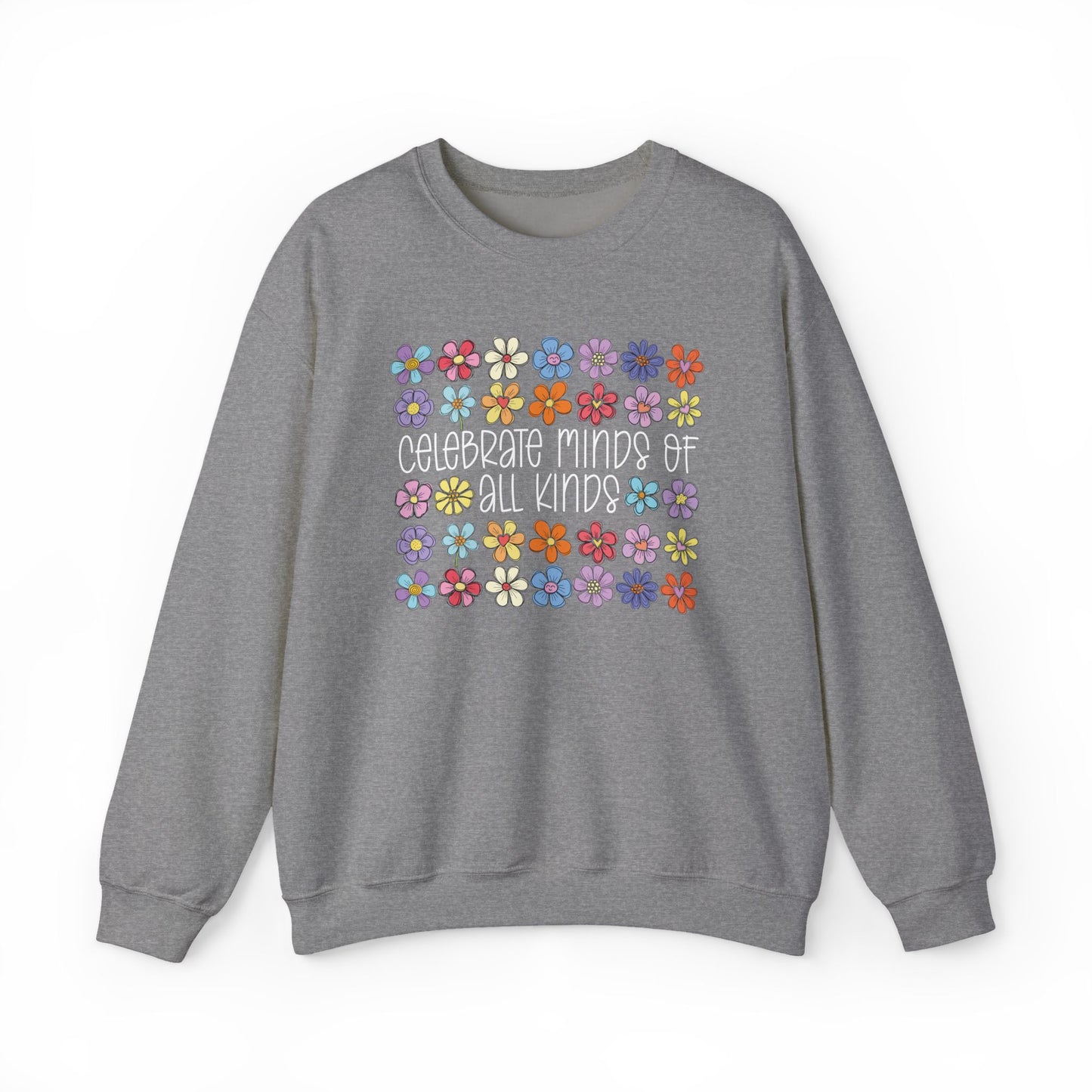 Celebrate Minds of All Kinds | Cozy Crewneck Sweatshirt