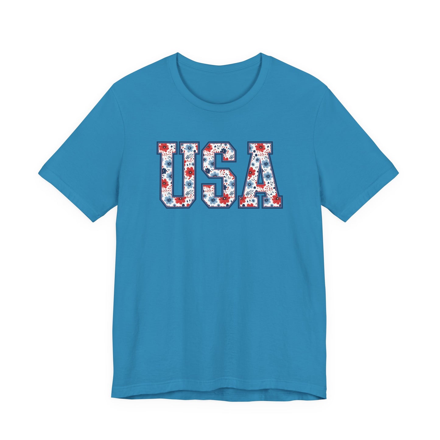 Floral USA Vintage Americana T-Shirt
