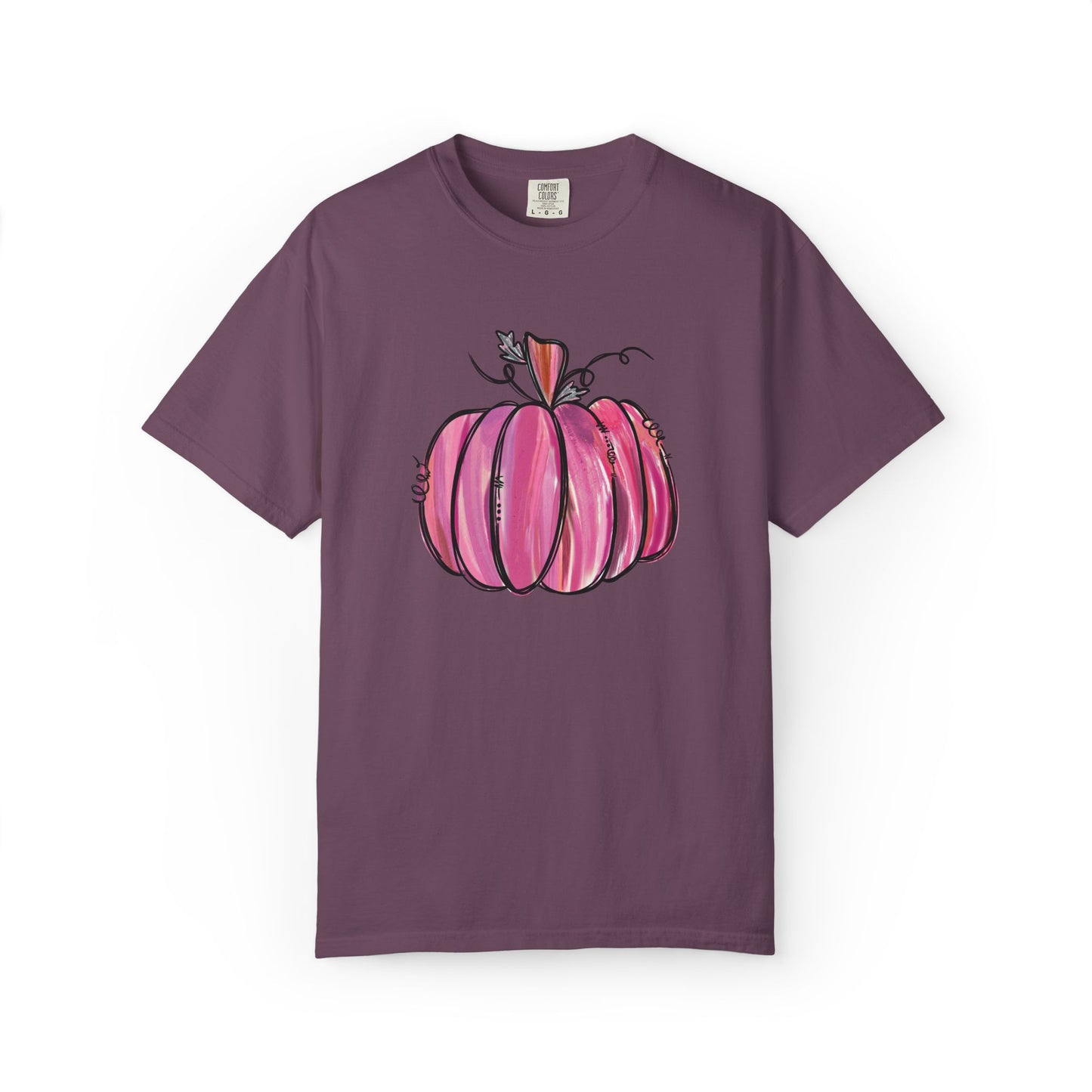 Pink Pumpkin Comfort Colors T-Shirt | The Anchored Bloom