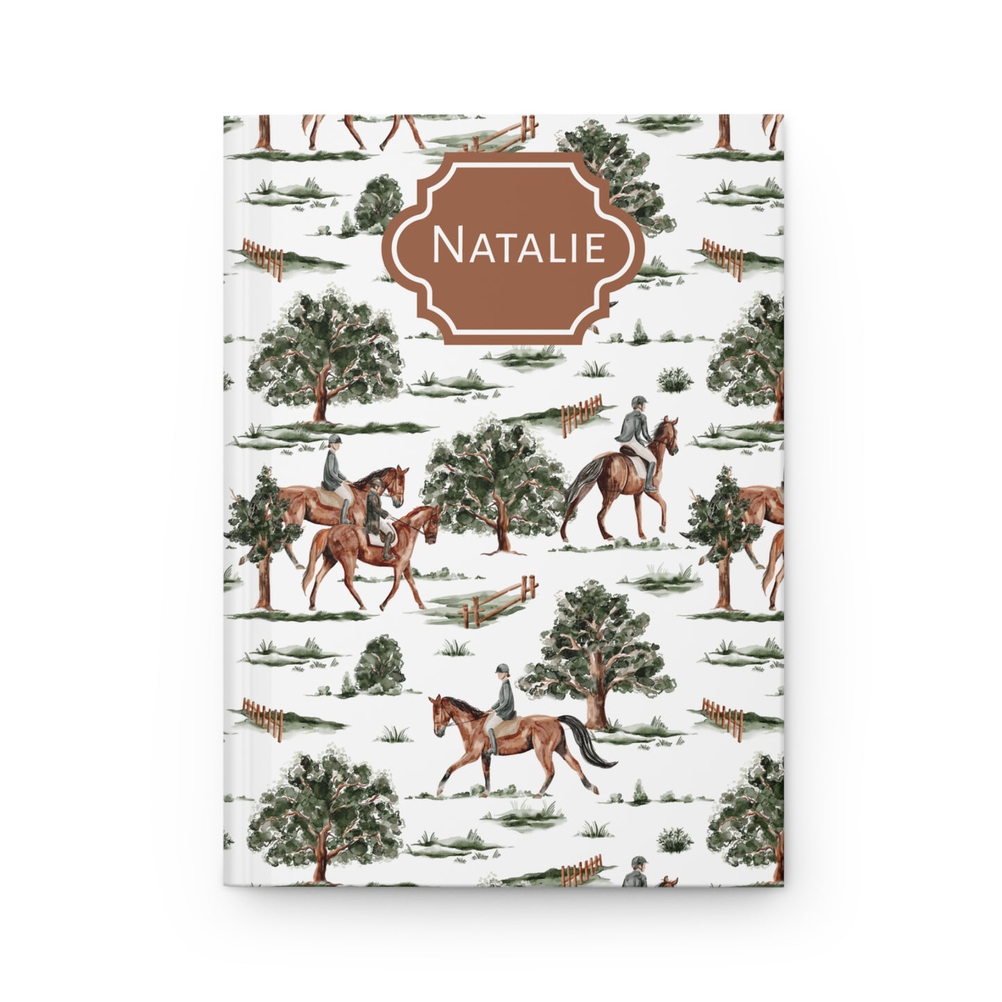 Personalized Countryside Ride Hardcover Journal