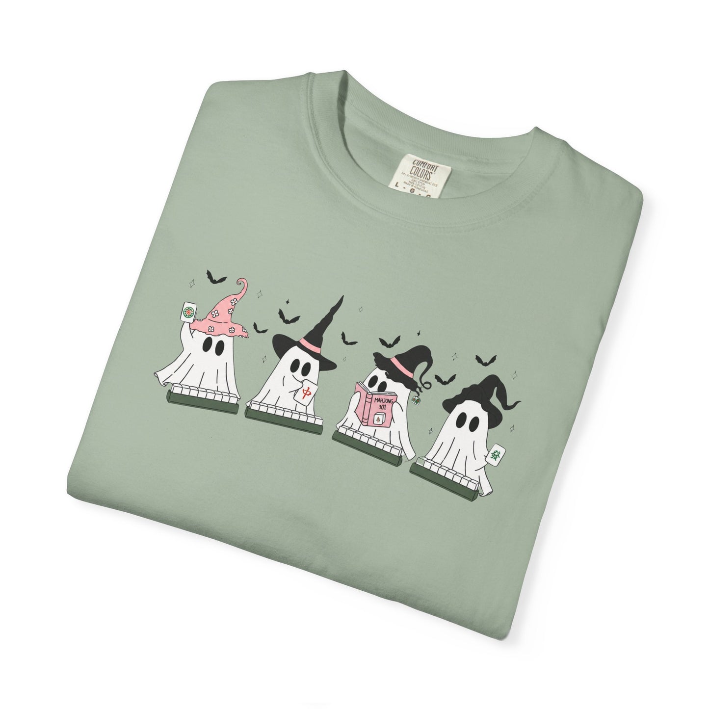 Cute Ghost Mahjong T-Shirt | Mahjong Halloween Tee