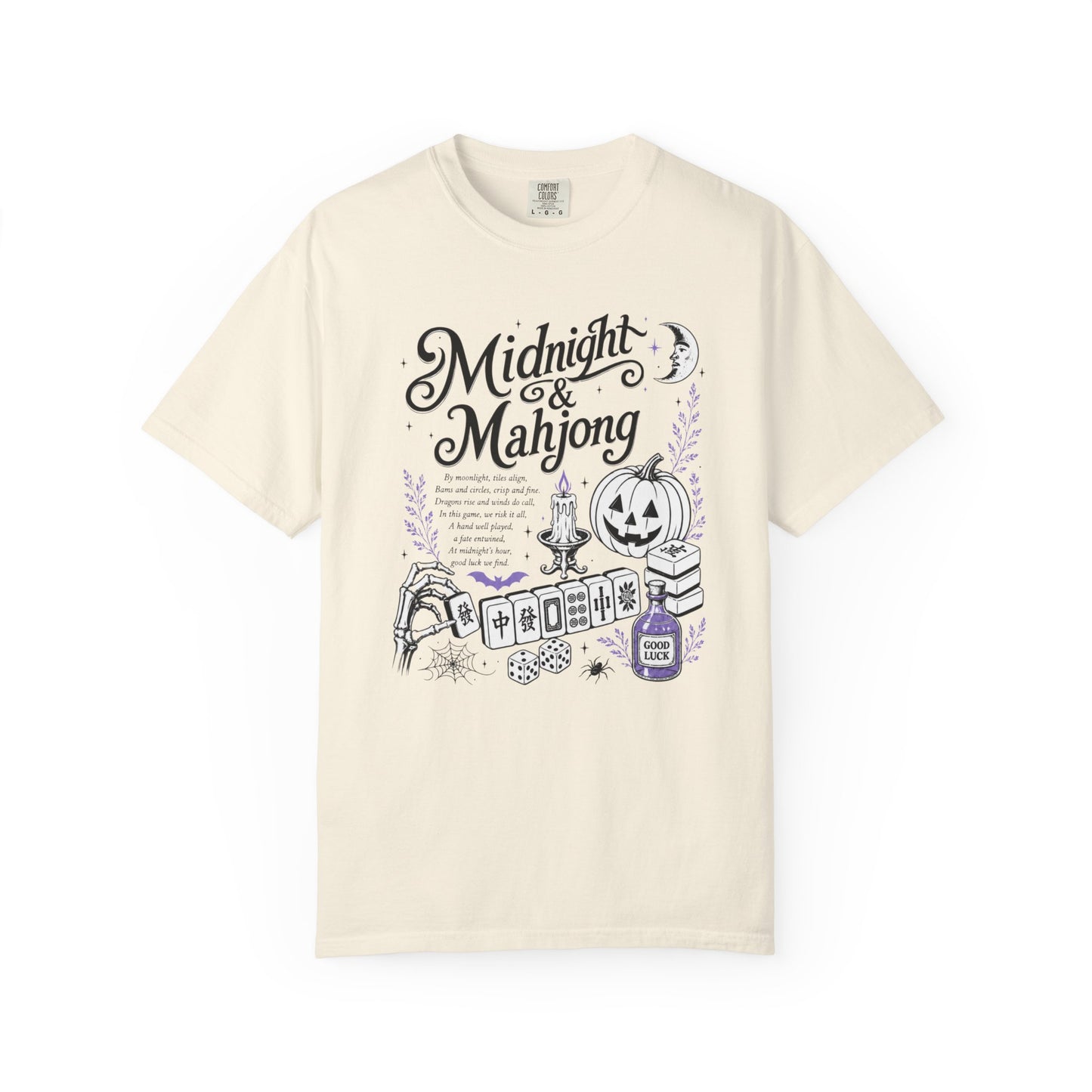 Midnight & Mahjong T-Shirt | Halloween Mahjong Shirt