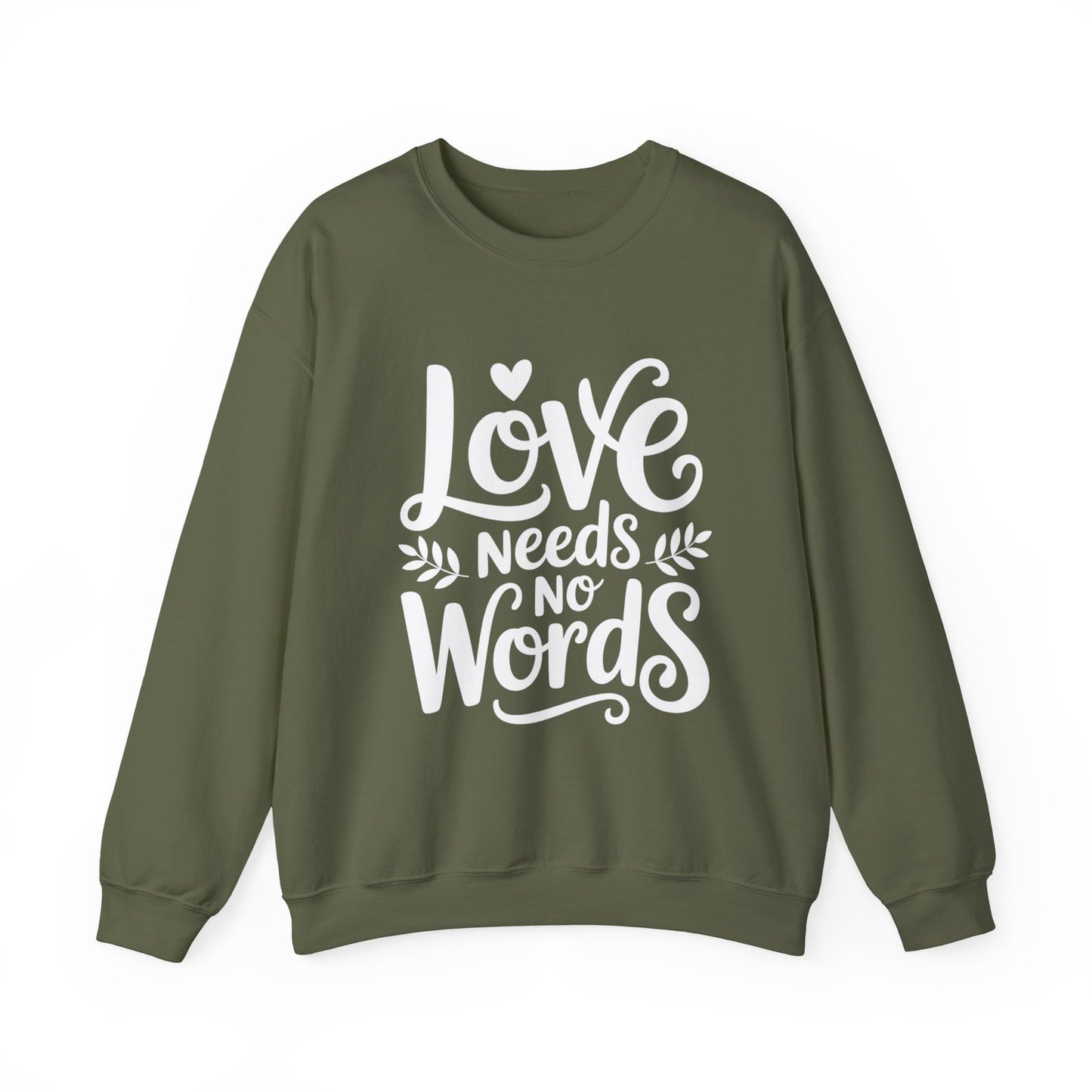 Love Needs No Words Sweatshirt | Autism Awareness & Nonverbal Support Crewneck