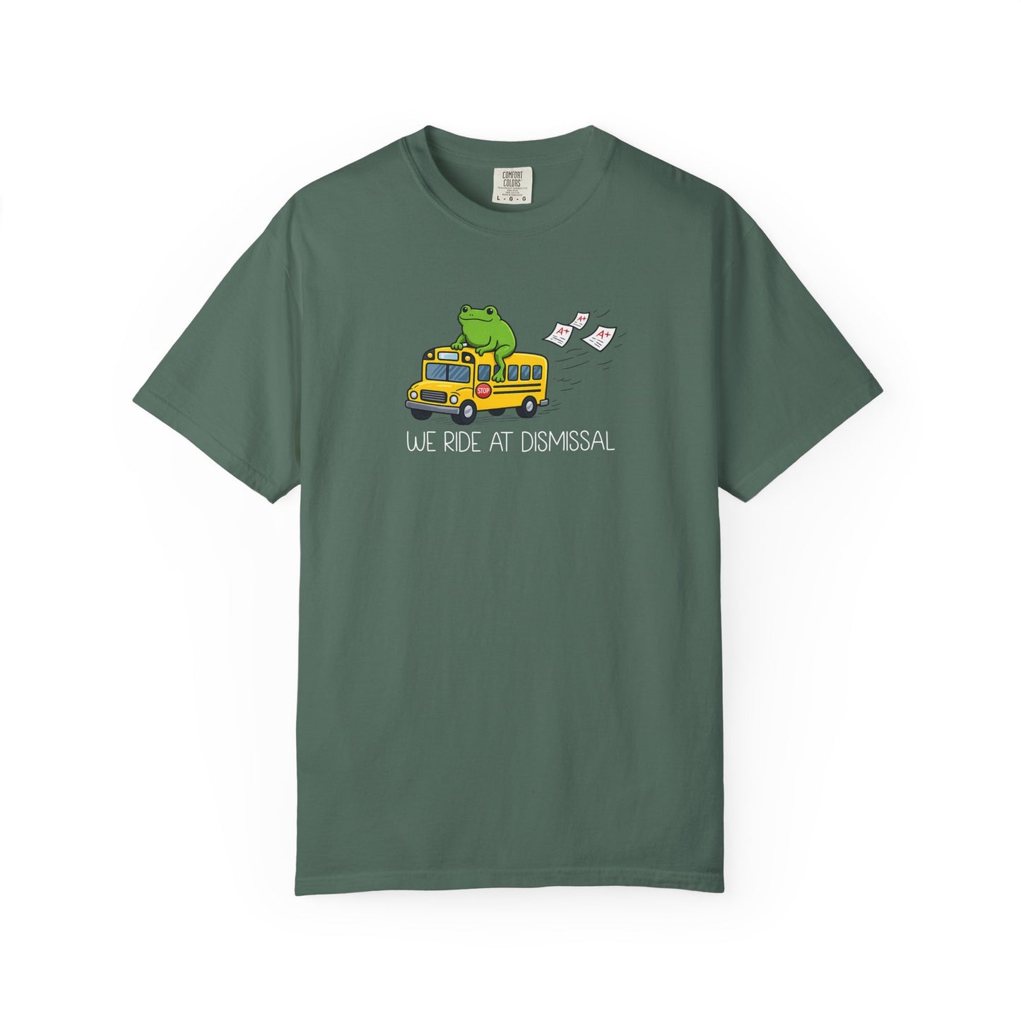 We Ride At Dismissal Teacher Shirt | Funny Comfort Colors Teacher Shirt