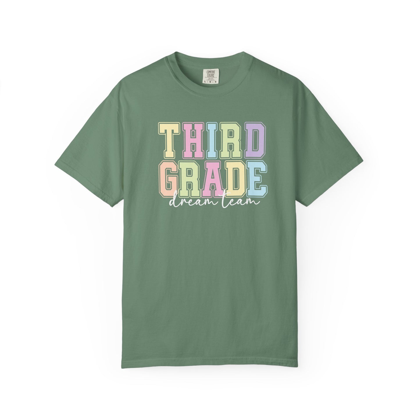 Third Grade Dream Team Comfort Colors® Teacher Shirt | Grade Level Teacher T-Shirt