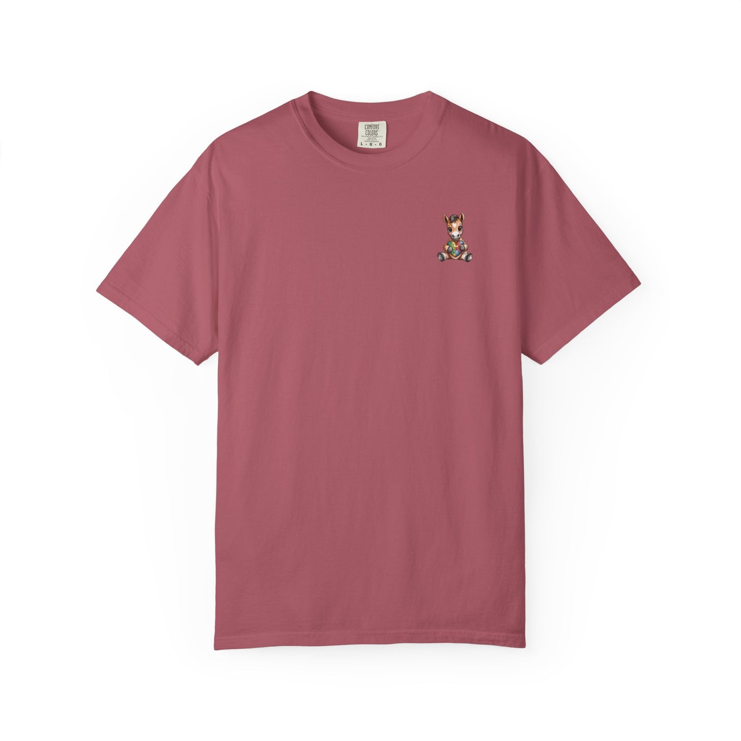 Horse & Heart Autism Awareness T Shirt | Comfort Colors Neurodiversity Support Tee