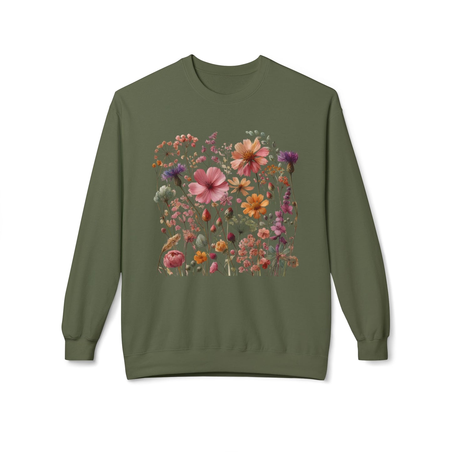 Open Meadow Wildflower Softstyle Fleece Sweatshirt – Meadow Mix