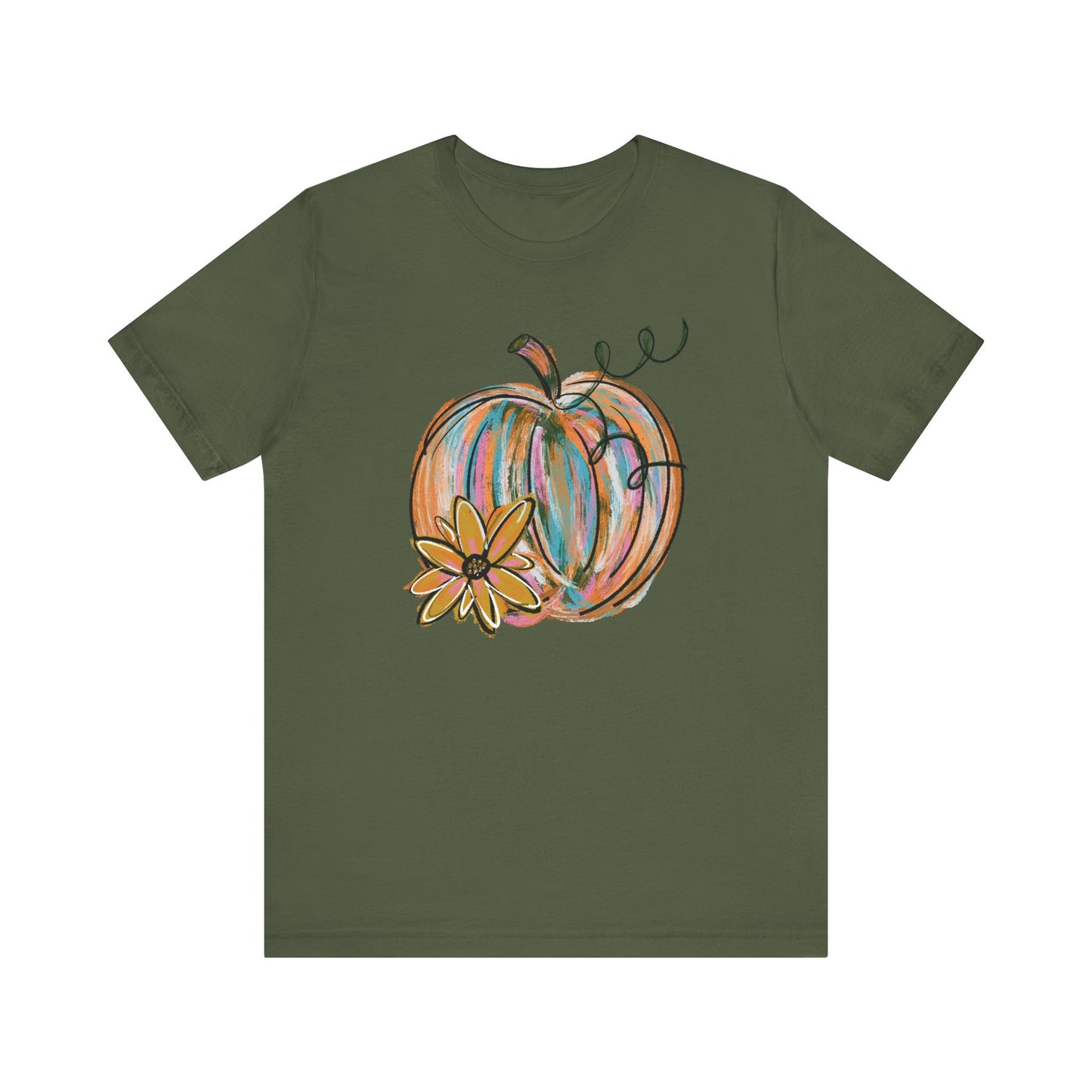 Painted Pumpkin Bella Canvas T-Shirt | Fall Graphic Tee