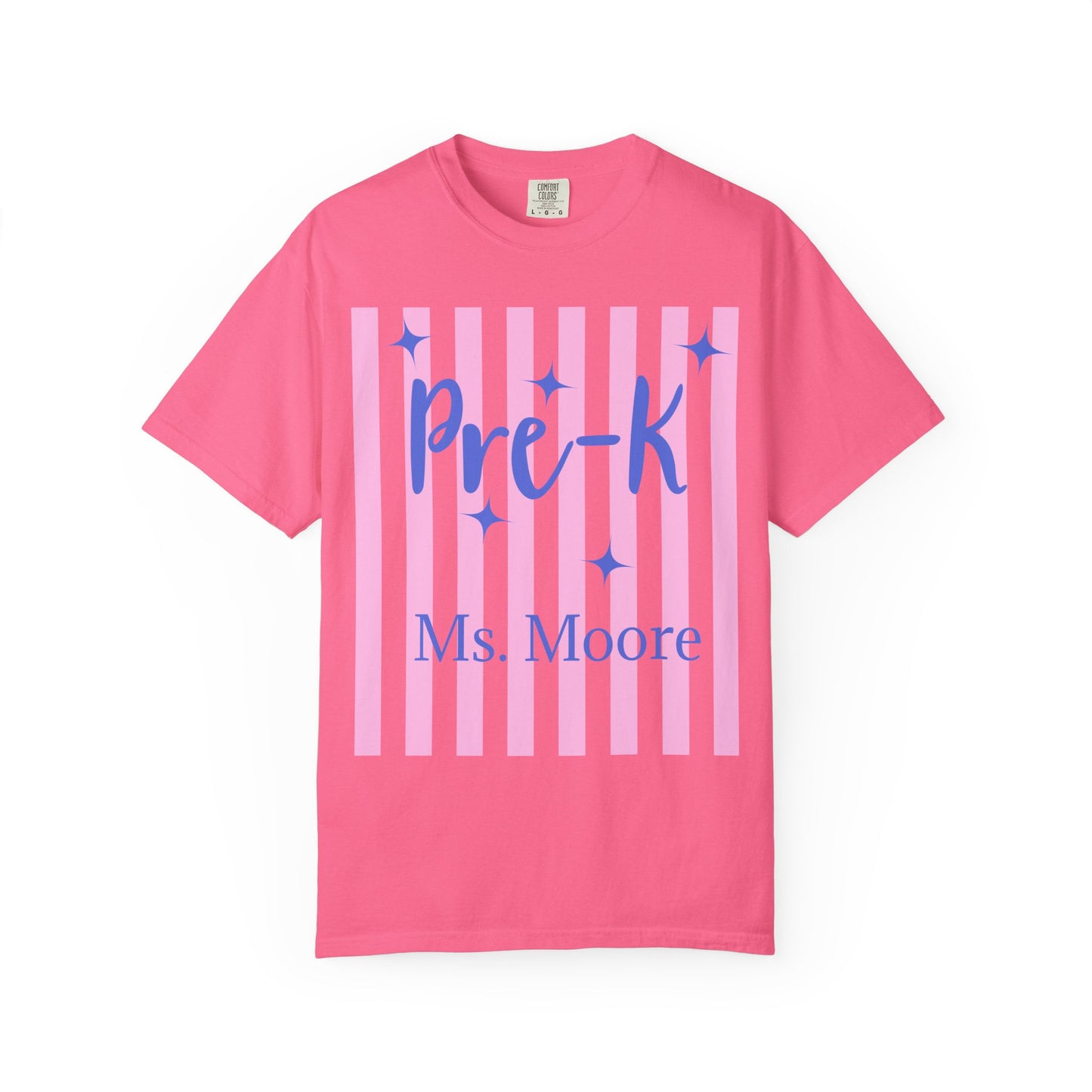 Personalized Pre-K Teacher Shirt | Custom Pre-K Teacher Comfort Colors T-Shirt