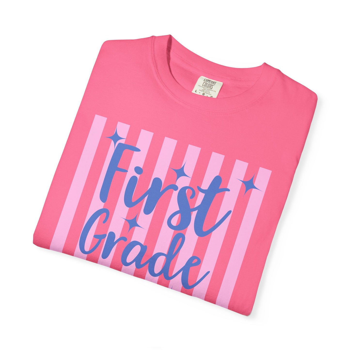 Personalized First Grade Teacher Shirt | Custom Matching First Grade Teacher Comfort Colors T-Shirt