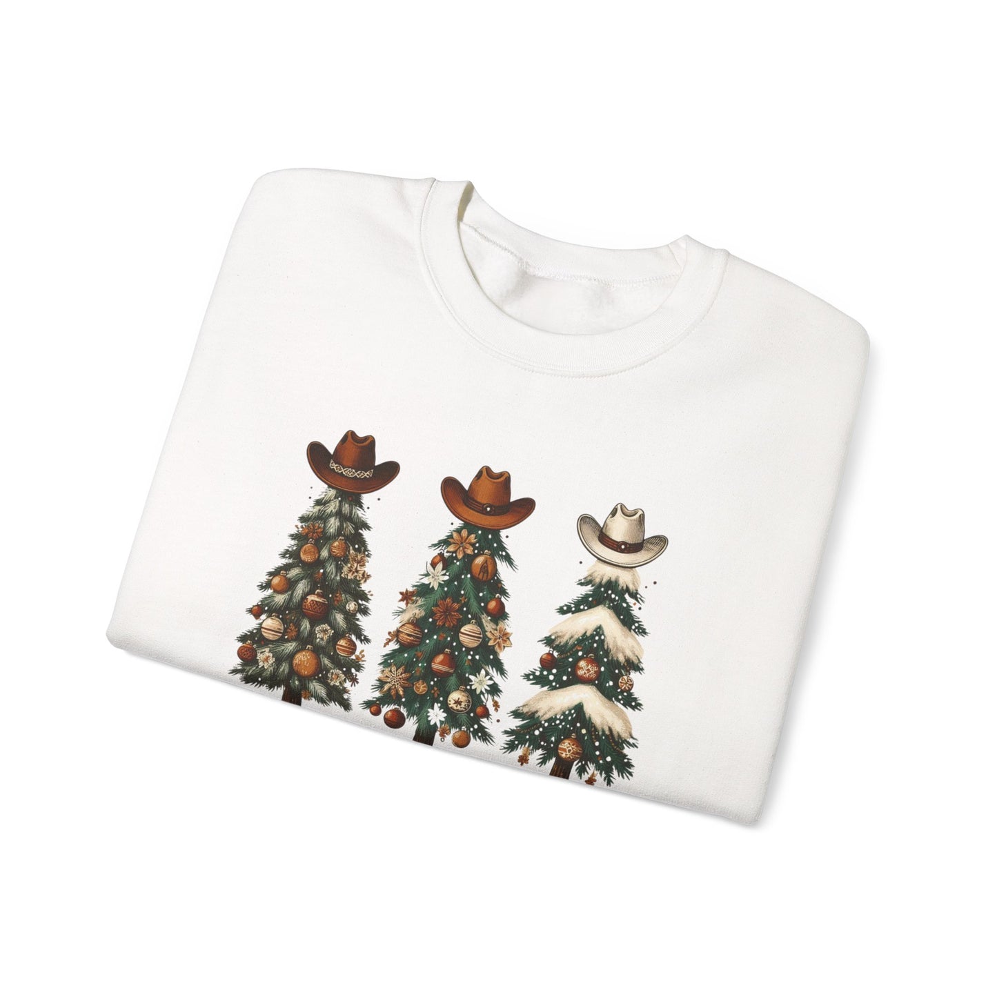 Howdy Holidays Western Christmas Sweatshirt – Unisex Crewneck