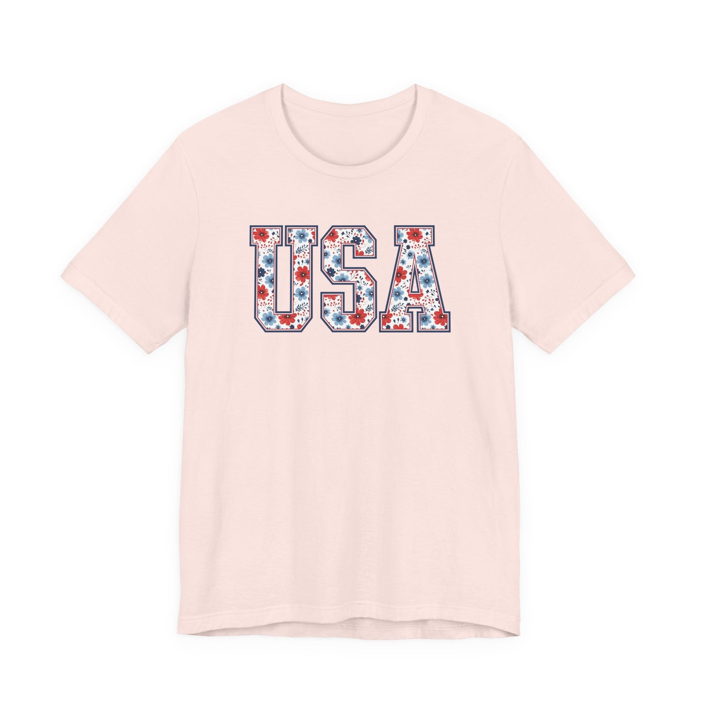 Floral USA Vintage Americana T-Shirt