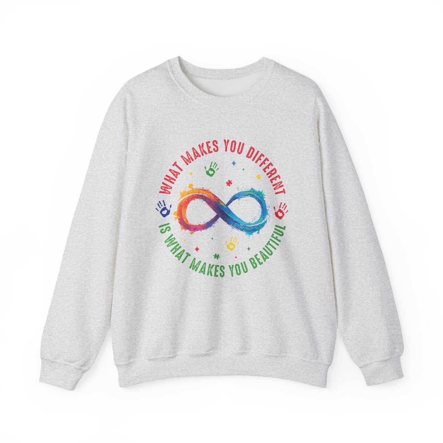 What Makes You Different Makes You Beautiful Sweatshirt | Neurodiversity Acceptance Crewneck