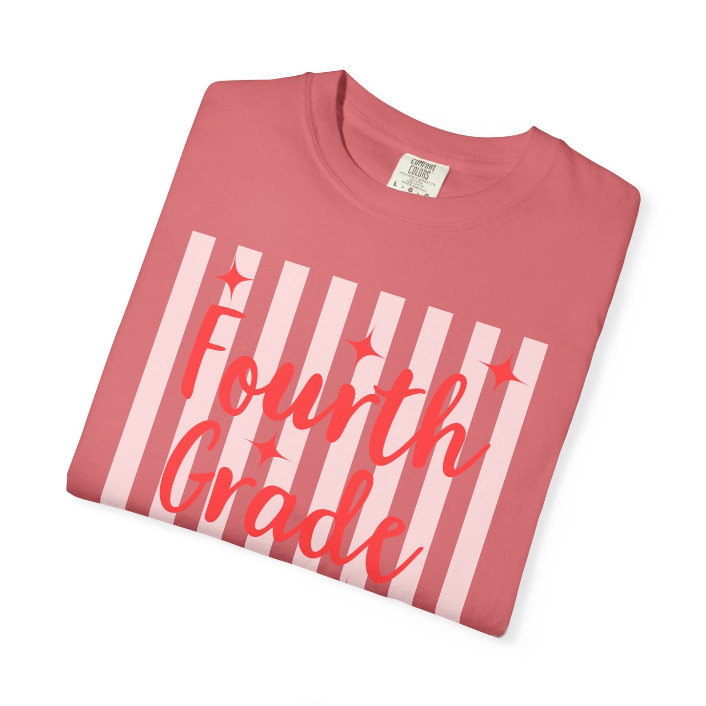 Personalized Fourth Grade Teacher Shirt | Custom Matching Fourth Grade Teacher Comfort Colors T-Shirt