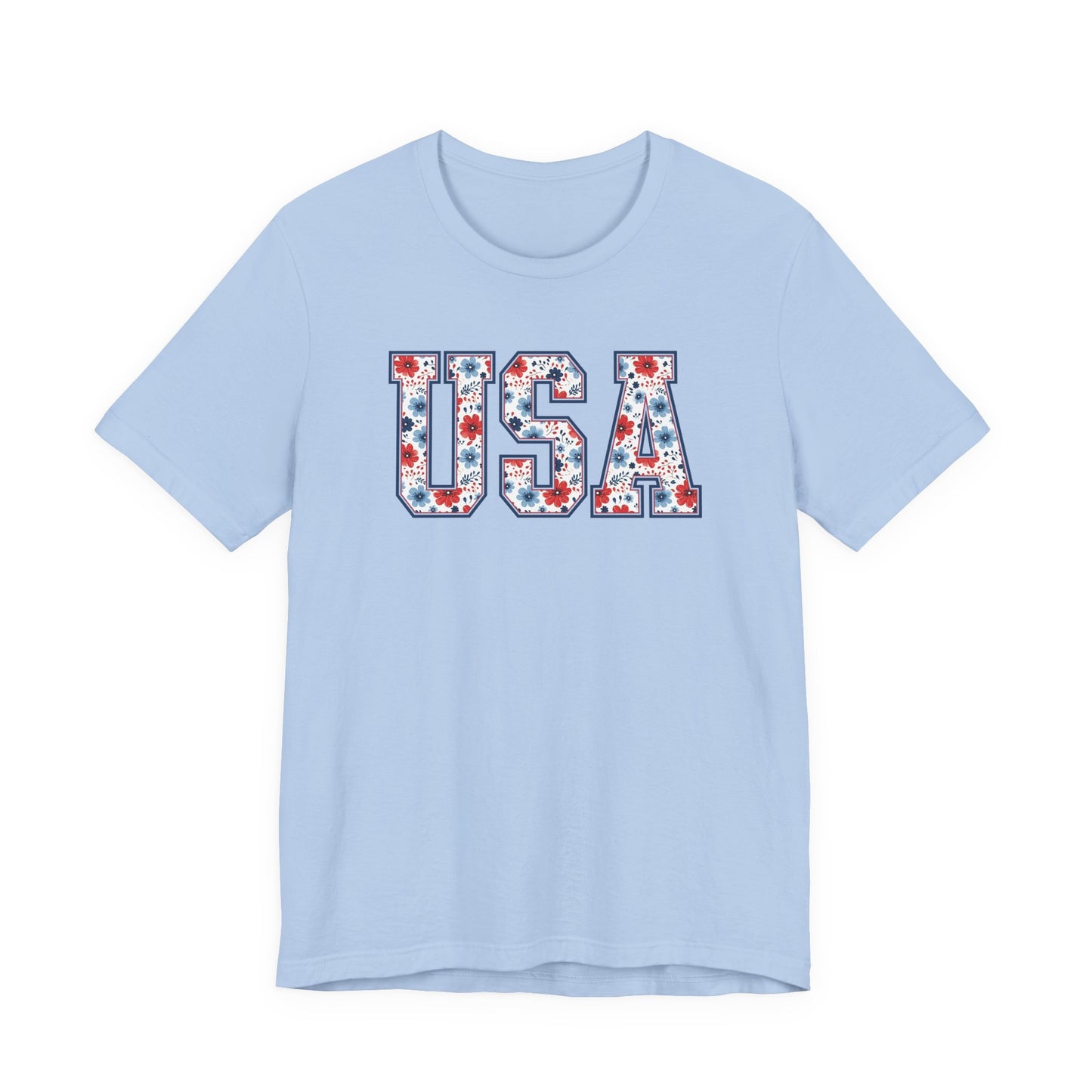 Floral USA Vintage Americana T-Shirt