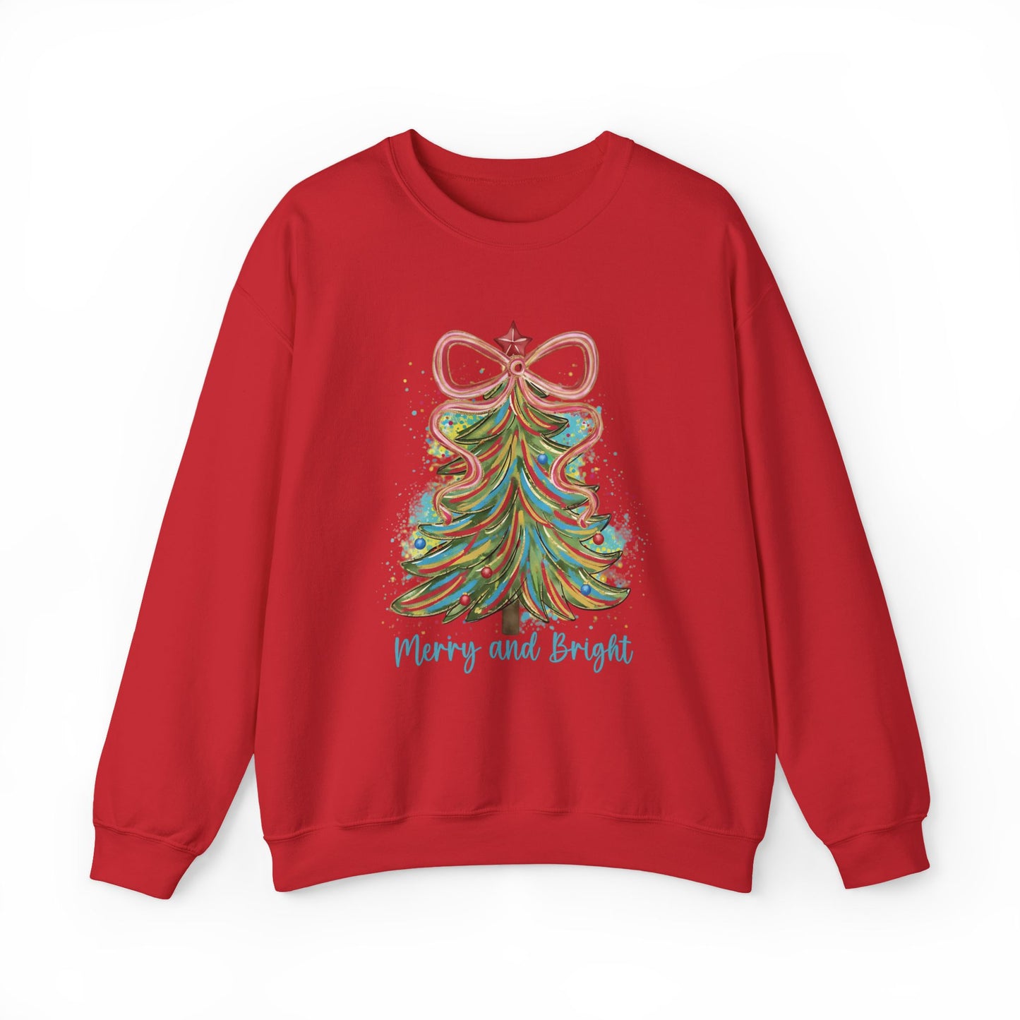 Merry and Bright Christmas Sweatshirt | Festive Holiday Crewneck