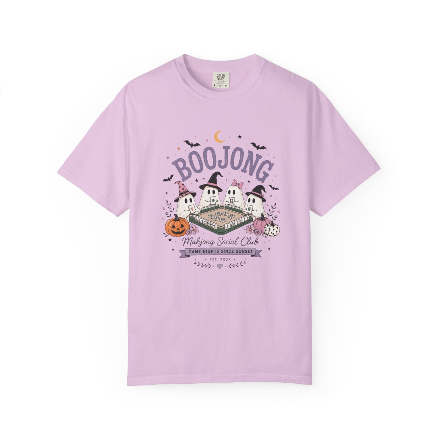 Cute Halloween Mahjong T-Shirt | Comfort Colors Ghost Mahjong Tee