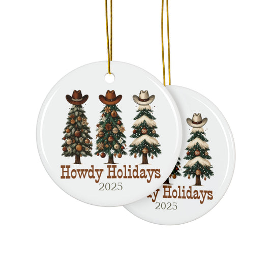 Howdy Holidays Cowboy Christmas Ornament – Western Holiday Tree Décor