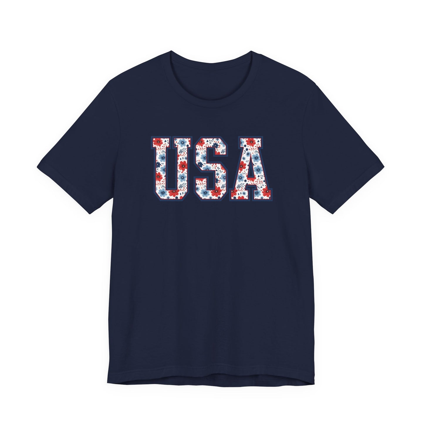 Floral USA Vintage Americana T-Shirt