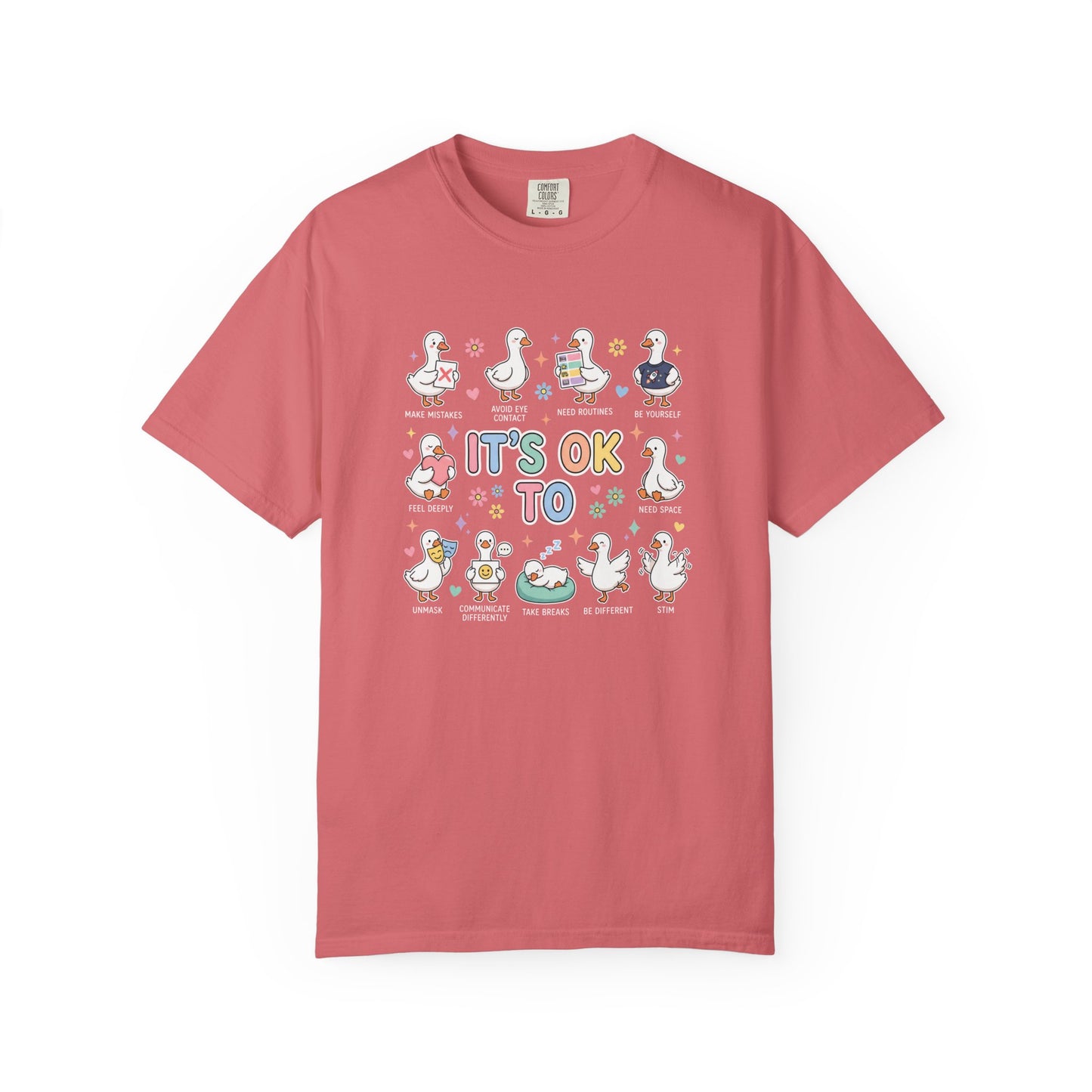 It’s OK To T Shirt | Autism Awareness & Neurodiversity Acceptance Tee | Comfort Colors Inclusive Graphic Shirt