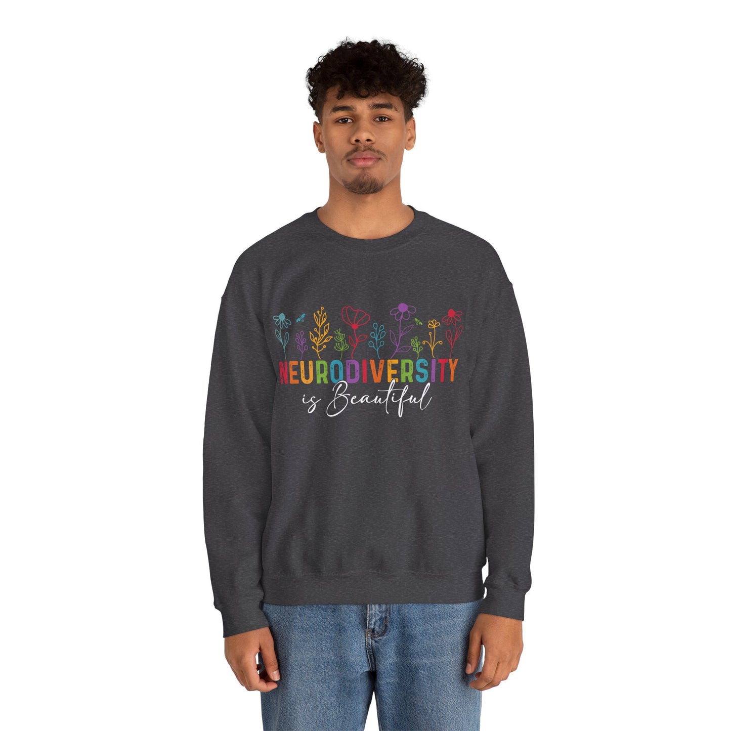 Neurodiversity Is Beautiful Sweatshirt | Autism Awareness & Acceptance Crewneck