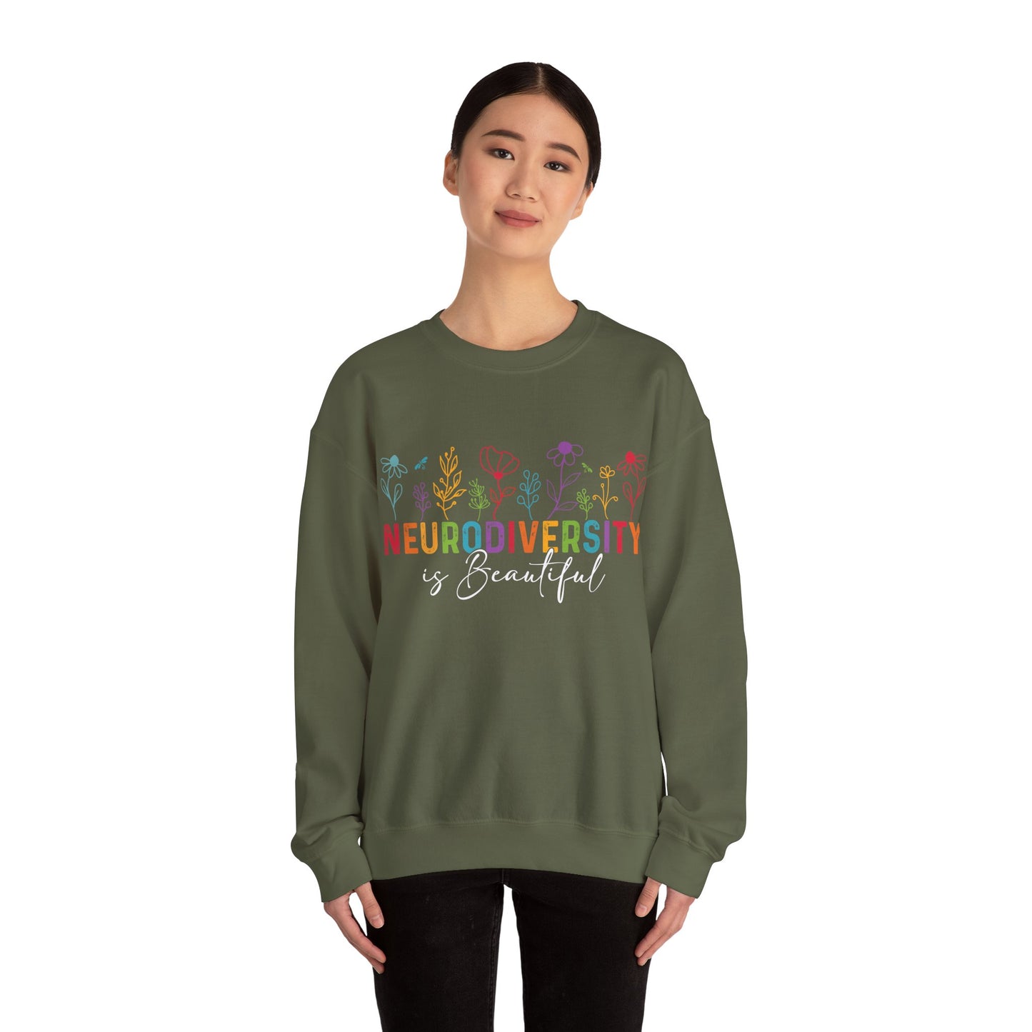 Neurodiversity Is Beautiful Sweatshirt | Autism Awareness & Acceptance Crewneck