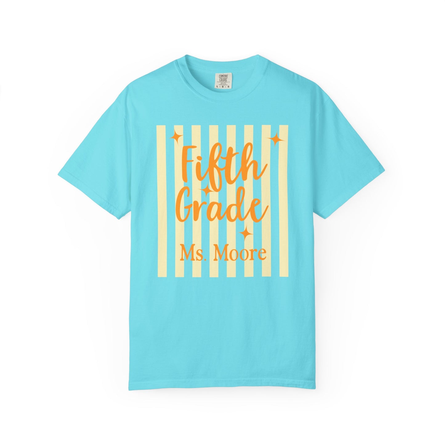 Personalized Fifth Grade Teacher Shirt | Custom Matching Fifth Grade Teacher Comfort Colors T-Shirt