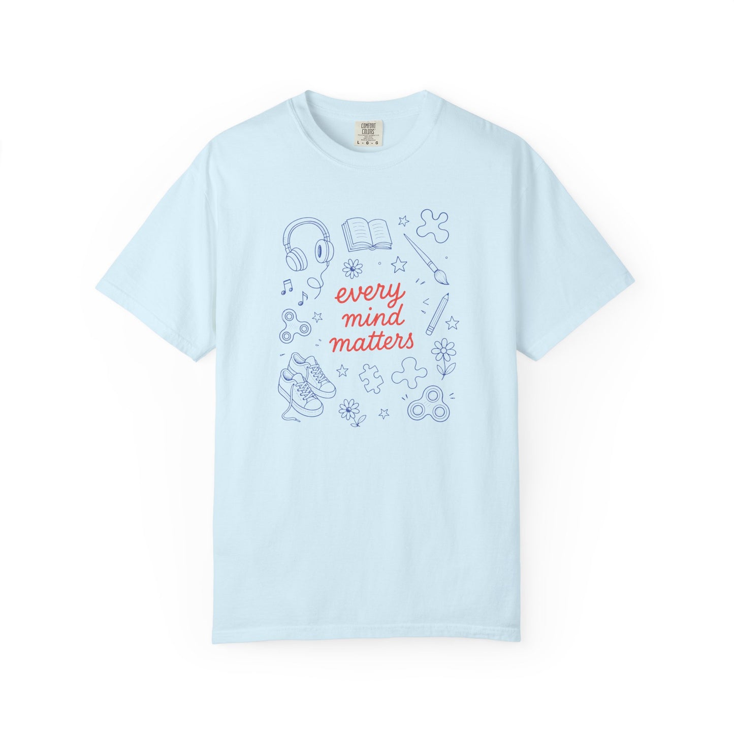 Every Mind Matters Comfort Colors T-Shirt | Neurodiversity & Inclusion Shirt