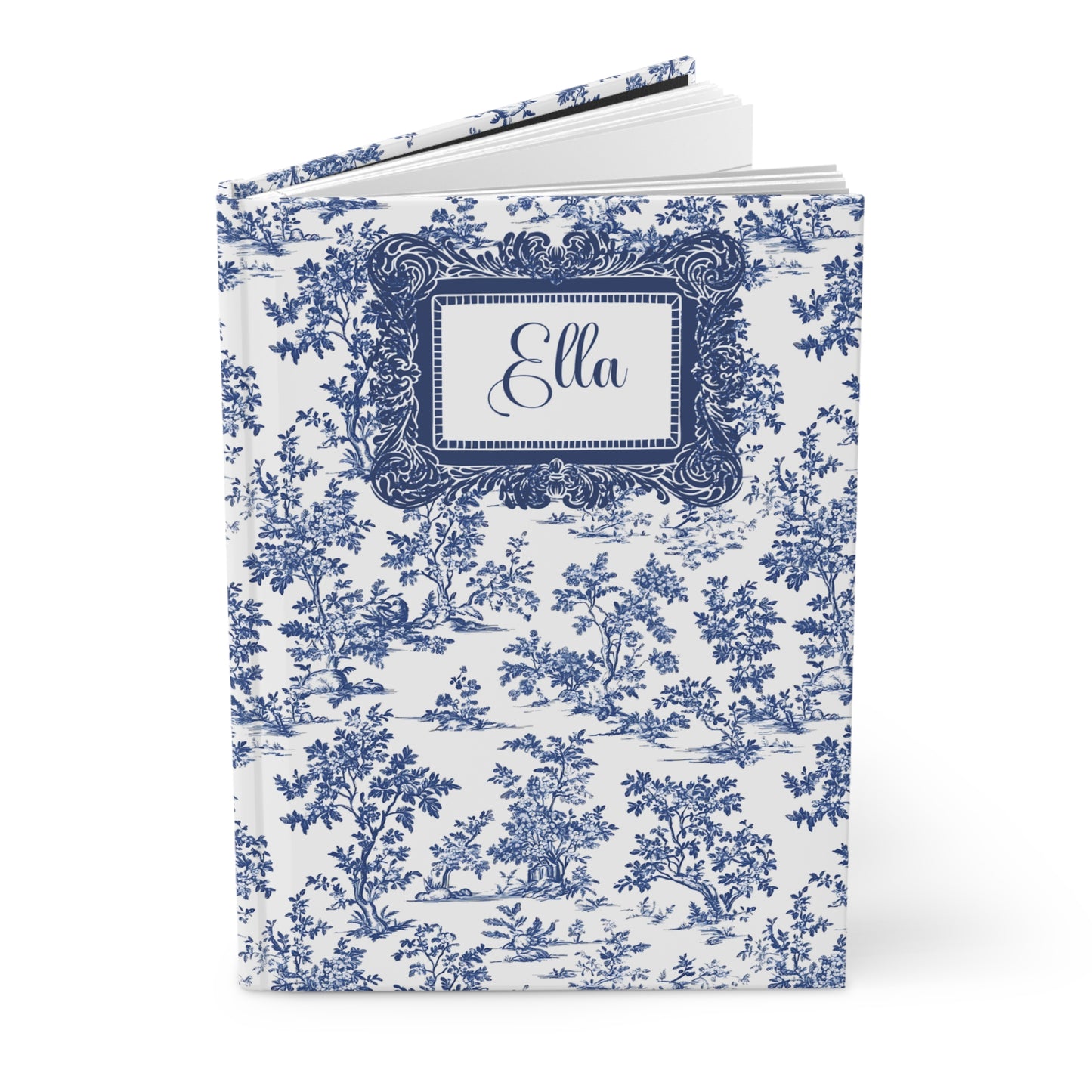 Personalized Classic Toile Hardcover Journal