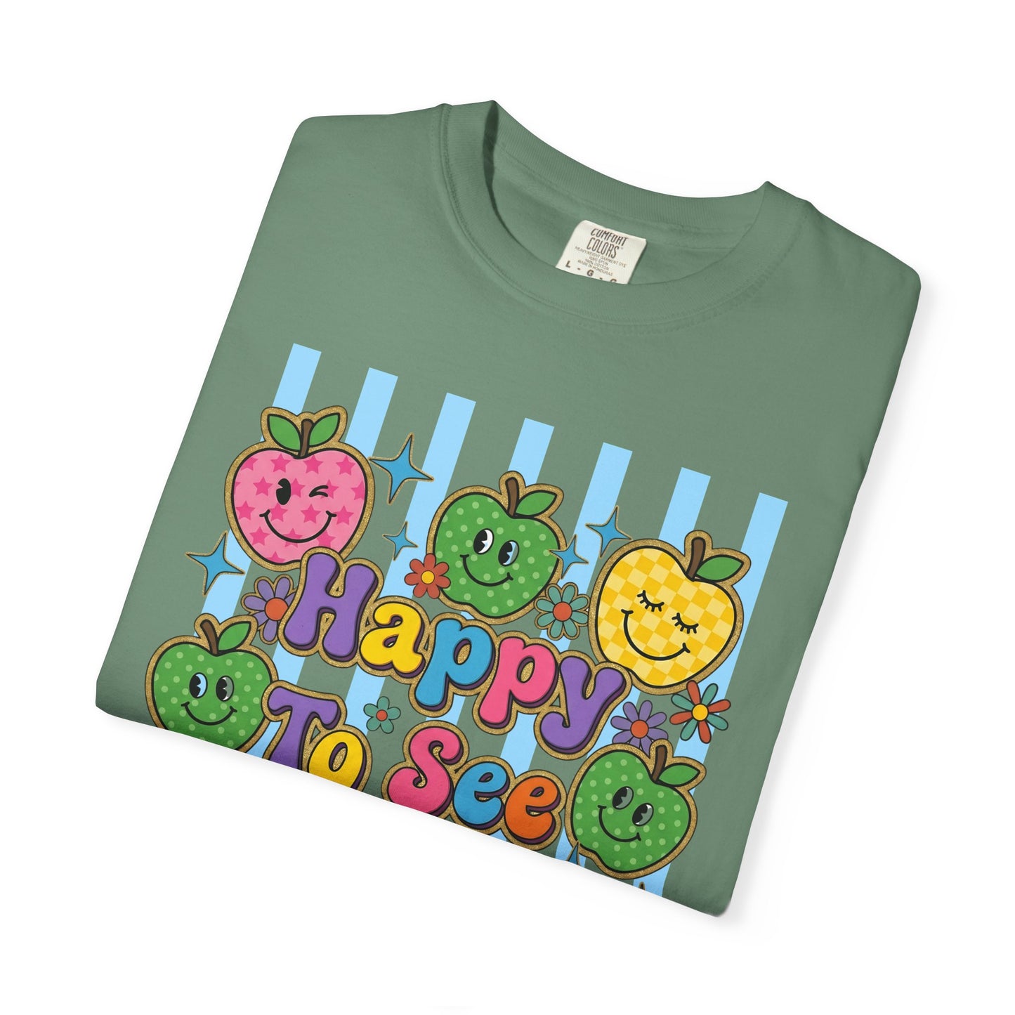 Happy To See Your Face Teacher Shirt |  Retro Comfort Colors Back to School Shirt