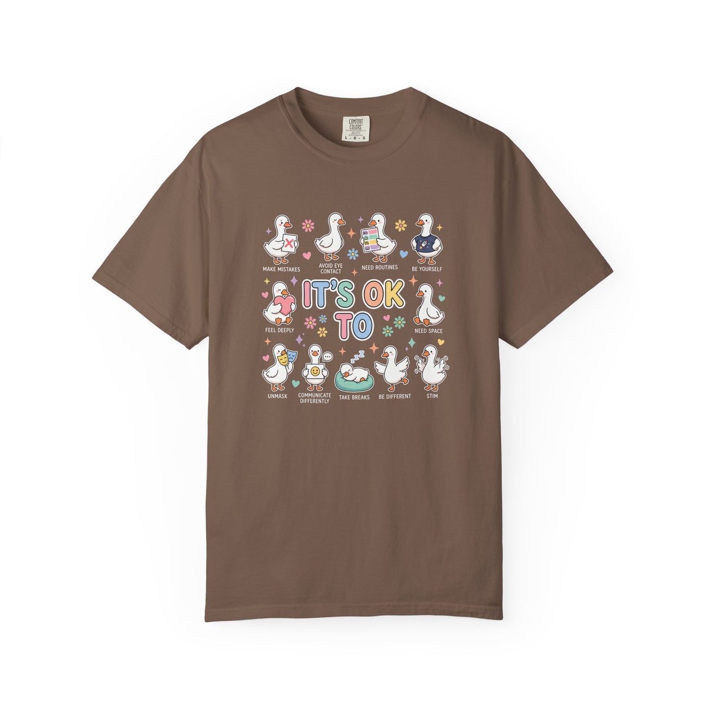 It’s OK To T Shirt | Autism Awareness & Neurodiversity Acceptance Tee | Comfort Colors Inclusive Graphic Shirt