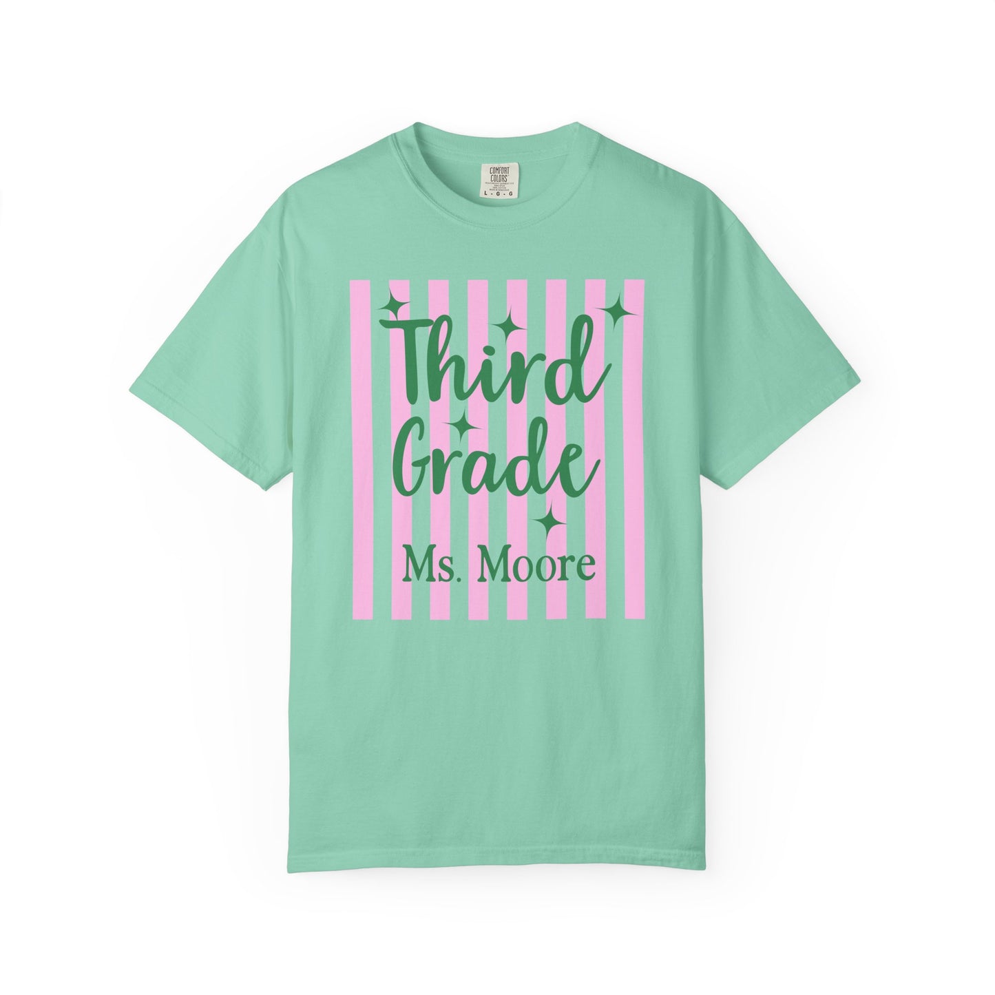 Personalized Third Grade Teacher Shirt | Custom Matching Third Grade Teacher Comfort Colors T-Shirt
