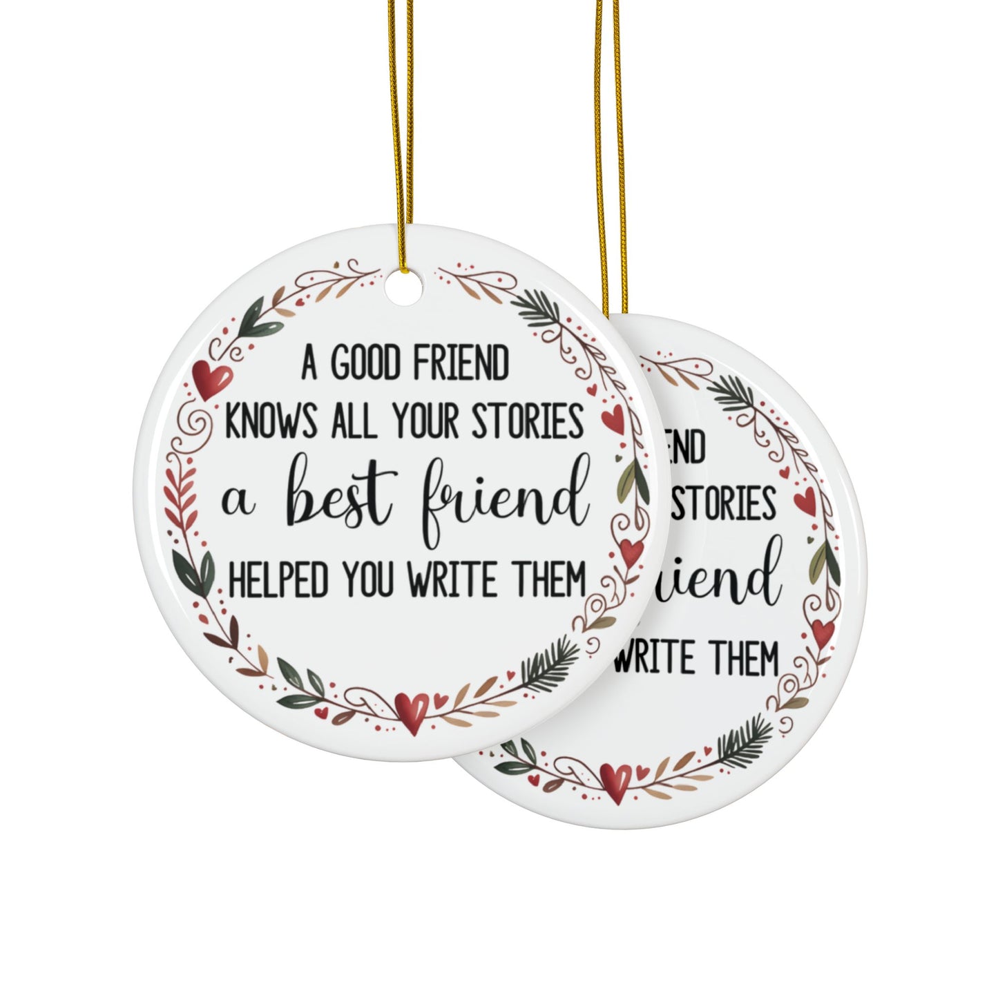 Best Friend  Wreath Ornament