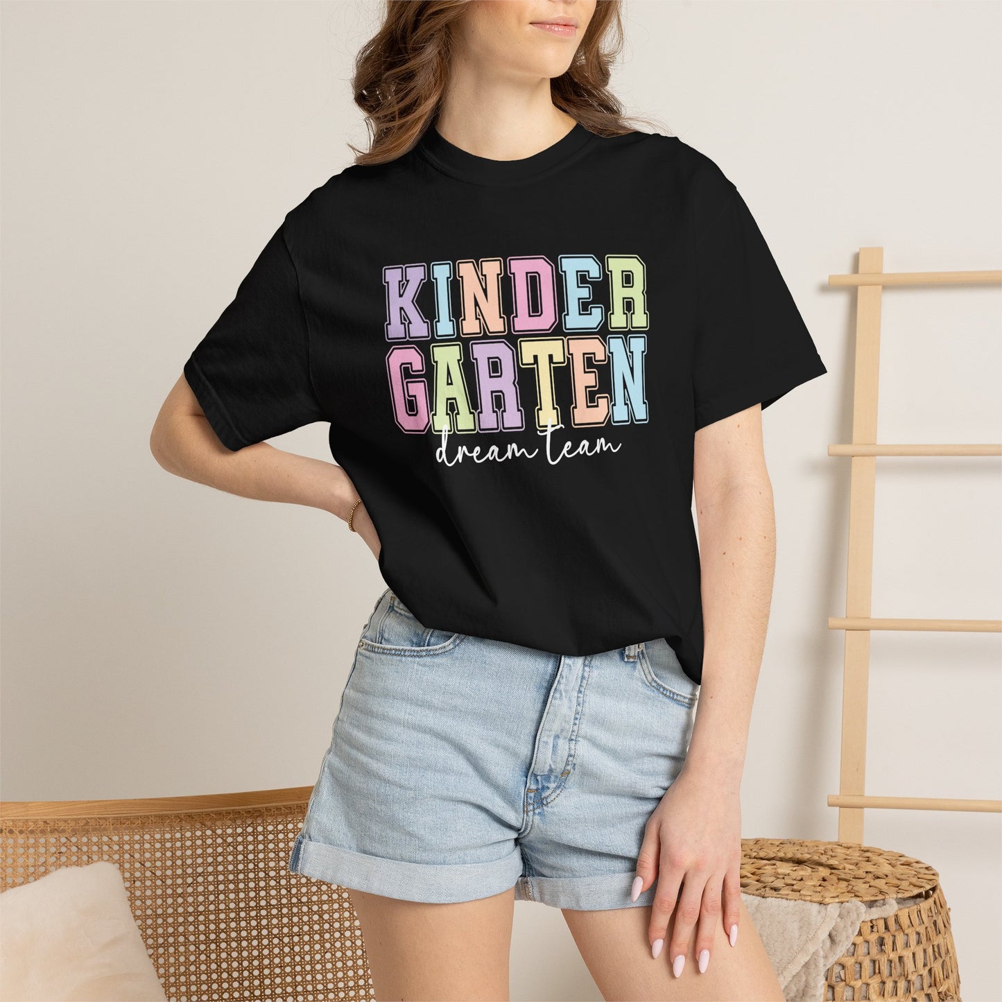 Kindergarten Dream Team Comfort Colors® Teacher Shirt | Grade Level Teacher T-Shirt