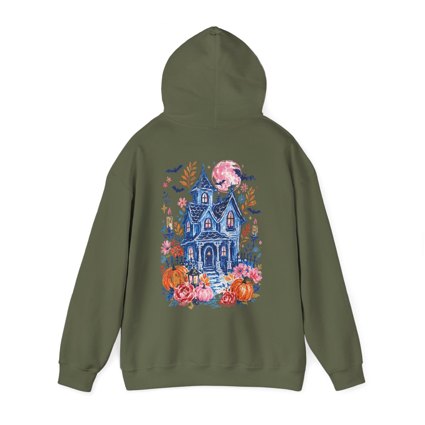 Whimsical Haunted House Hoodie | Cozy Halloween Hoodie