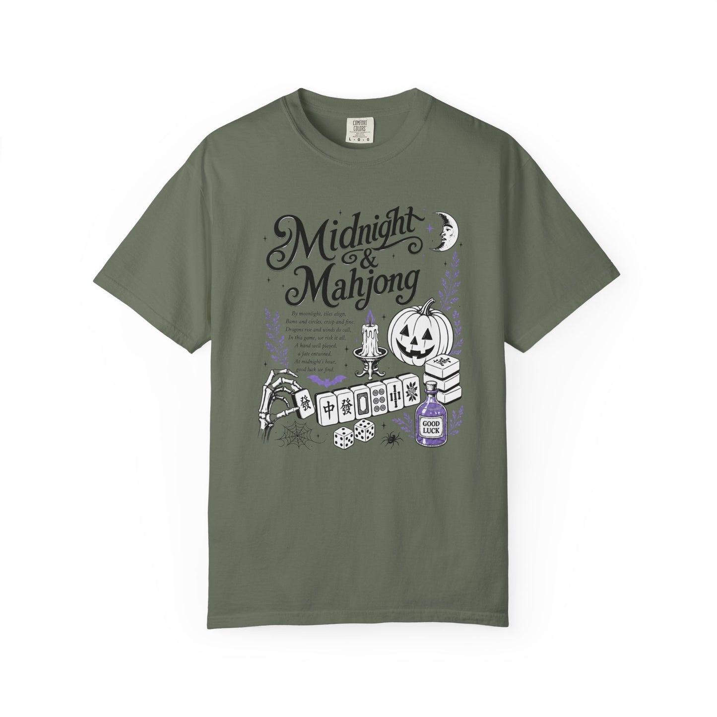 Midnight & Mahjong T-Shirt | Halloween Mahjong Shirt
