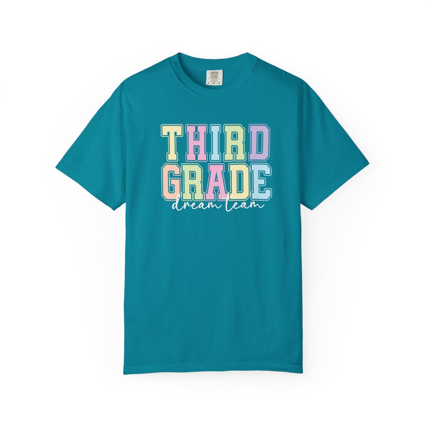 Third Grade Dream Team Comfort Colors® Teacher Shirt | Grade Level Teacher T-Shirt