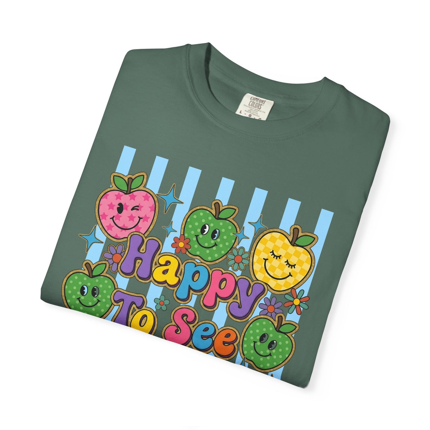 Happy To See Your Face Teacher Shirt |  Retro Comfort Colors Back to School Shirt